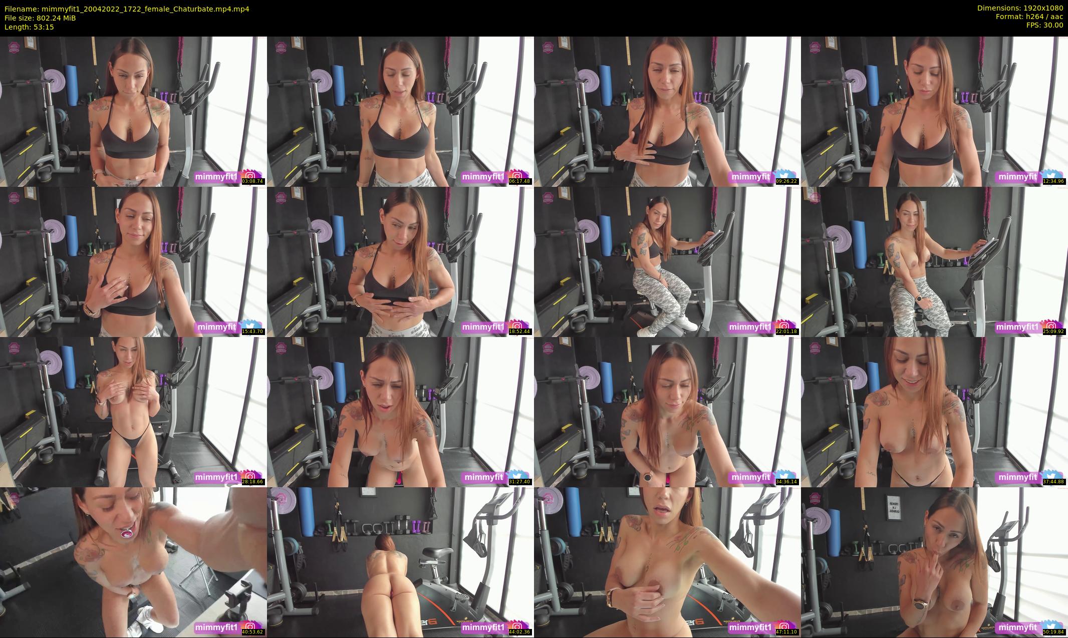 mimmyfit1 — 54 minute Chaturbate female cam show recording, 1080p, Apr 20, 2022
