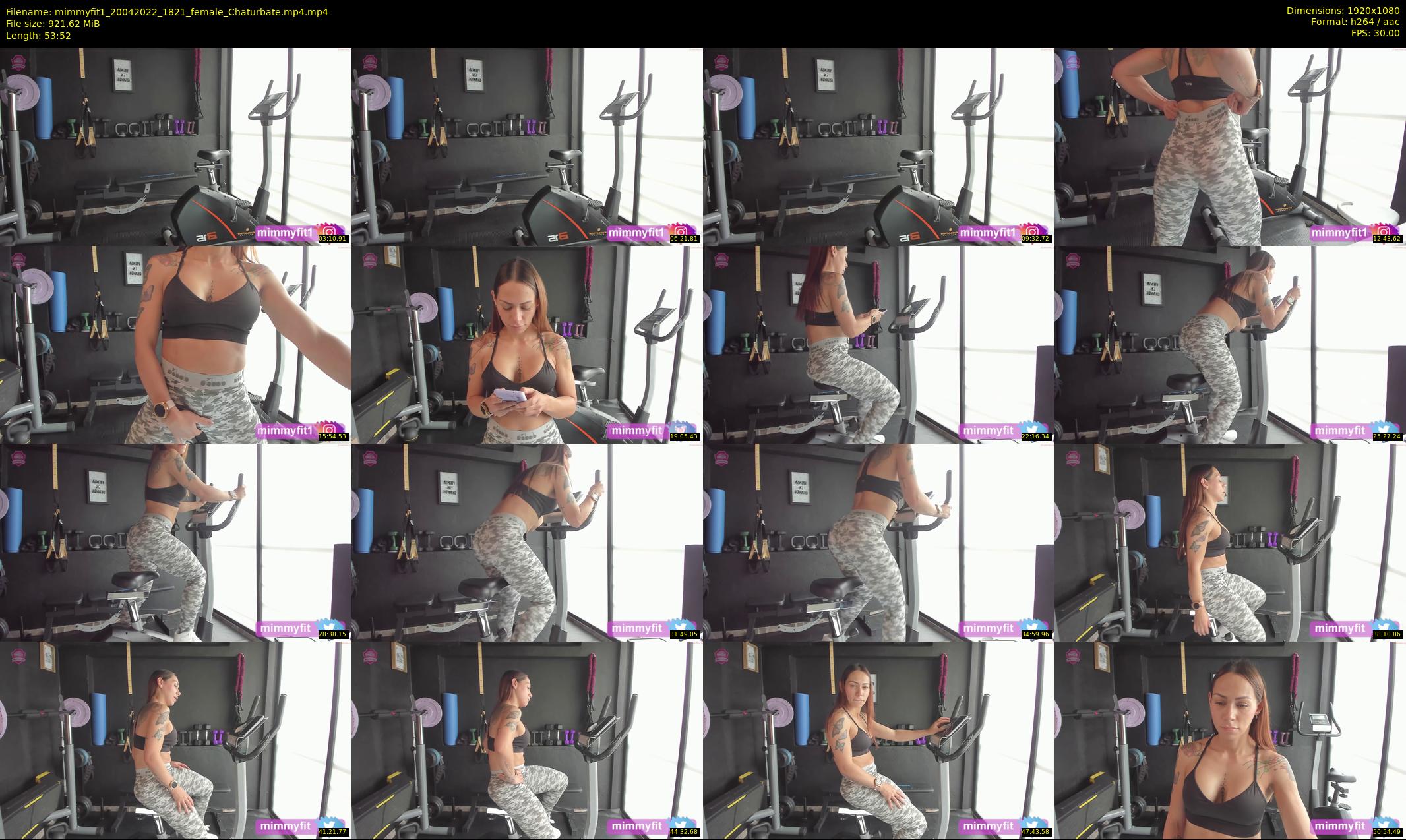 mimmyfit1 — 54 minute Chaturbate female cam show recording, 1080p, Apr 20, 2022
