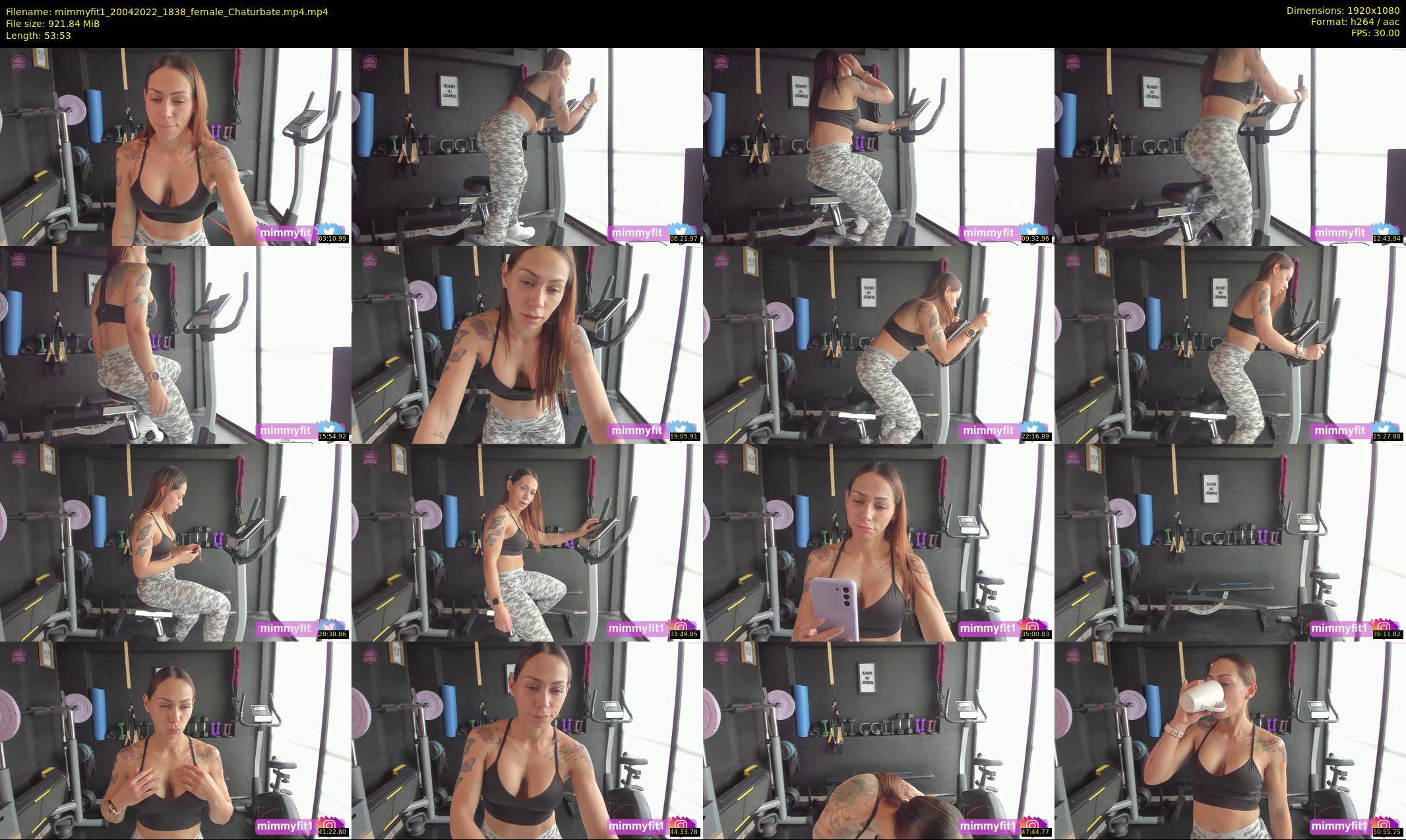 mimmyfit1 — 54 minute Chaturbate female cam show recording, 1080p, Apr 20, 2022