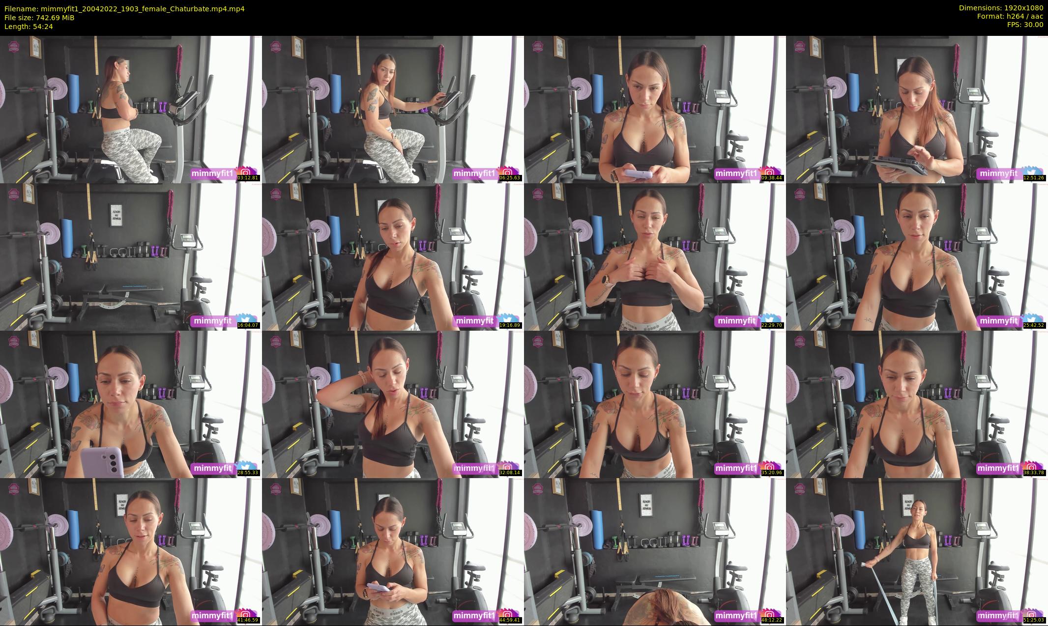 mimmyfit1 — 55 minute Chaturbate female cam show recording, 1080p, Apr 20, 2022