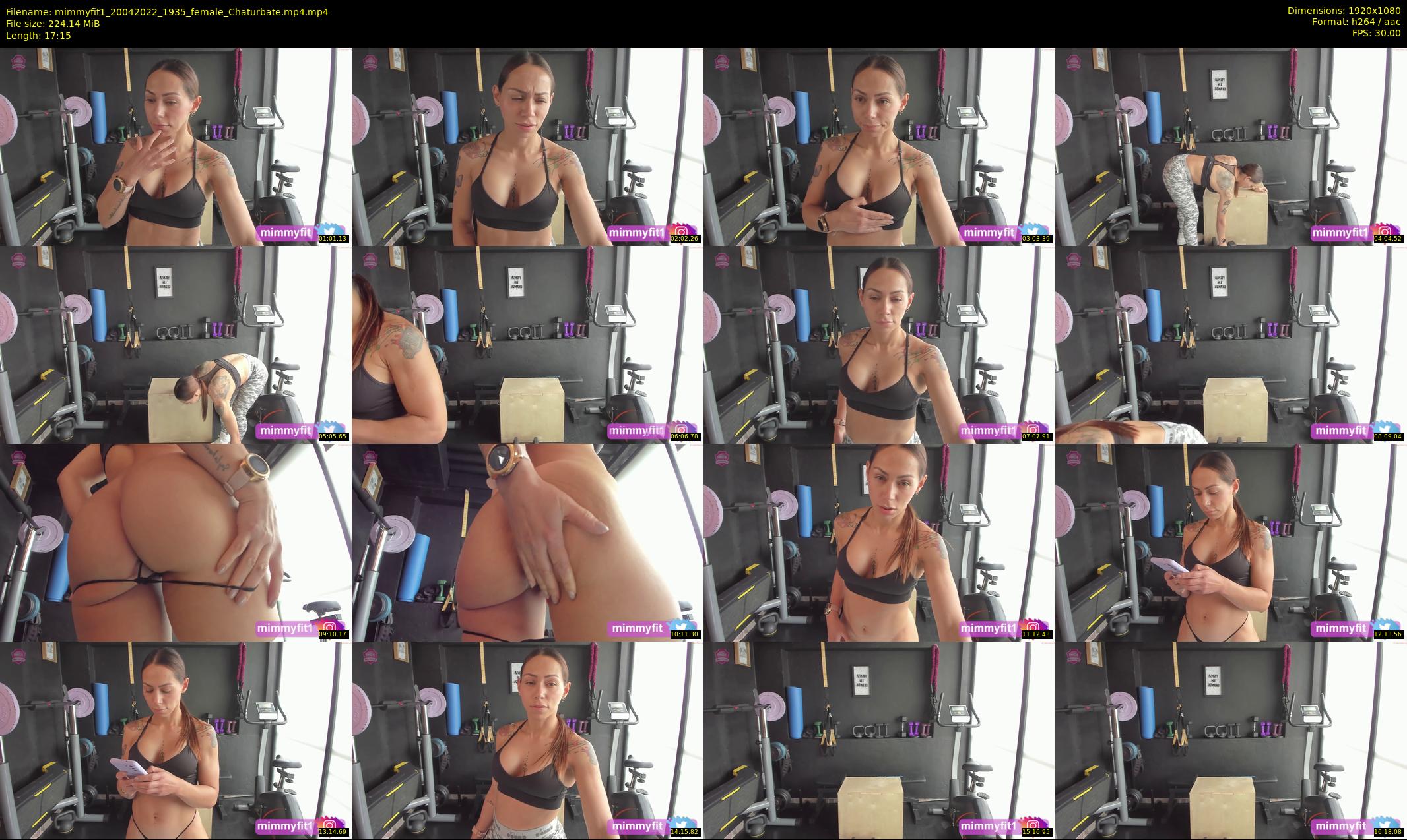 mimmyfit1 — 18 minute Chaturbate female cam show recording, 1080p, Apr 20, 2022