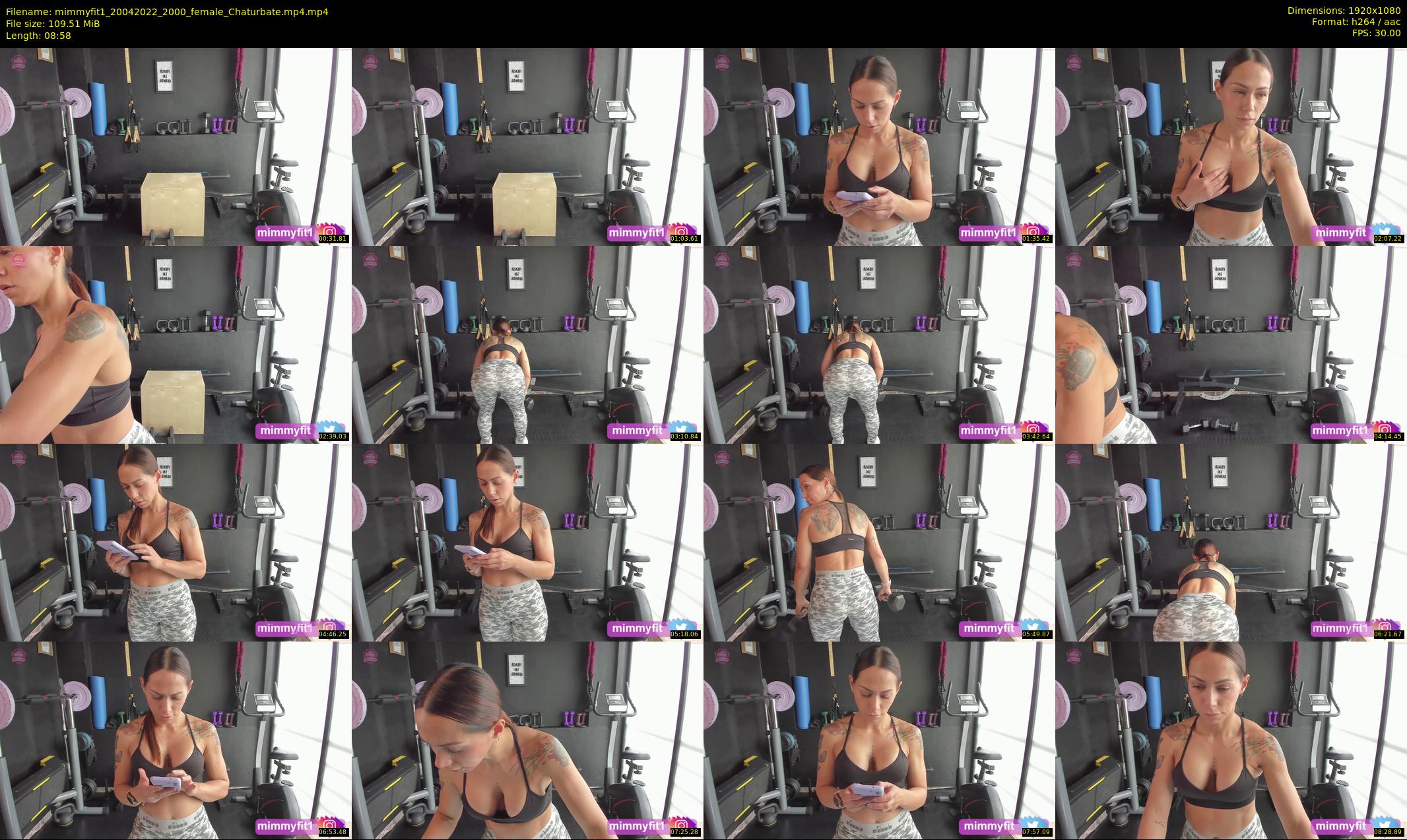 mimmyfit1 — 9 minute Chaturbate female cam show recording, 1080p, Apr 20, 2022