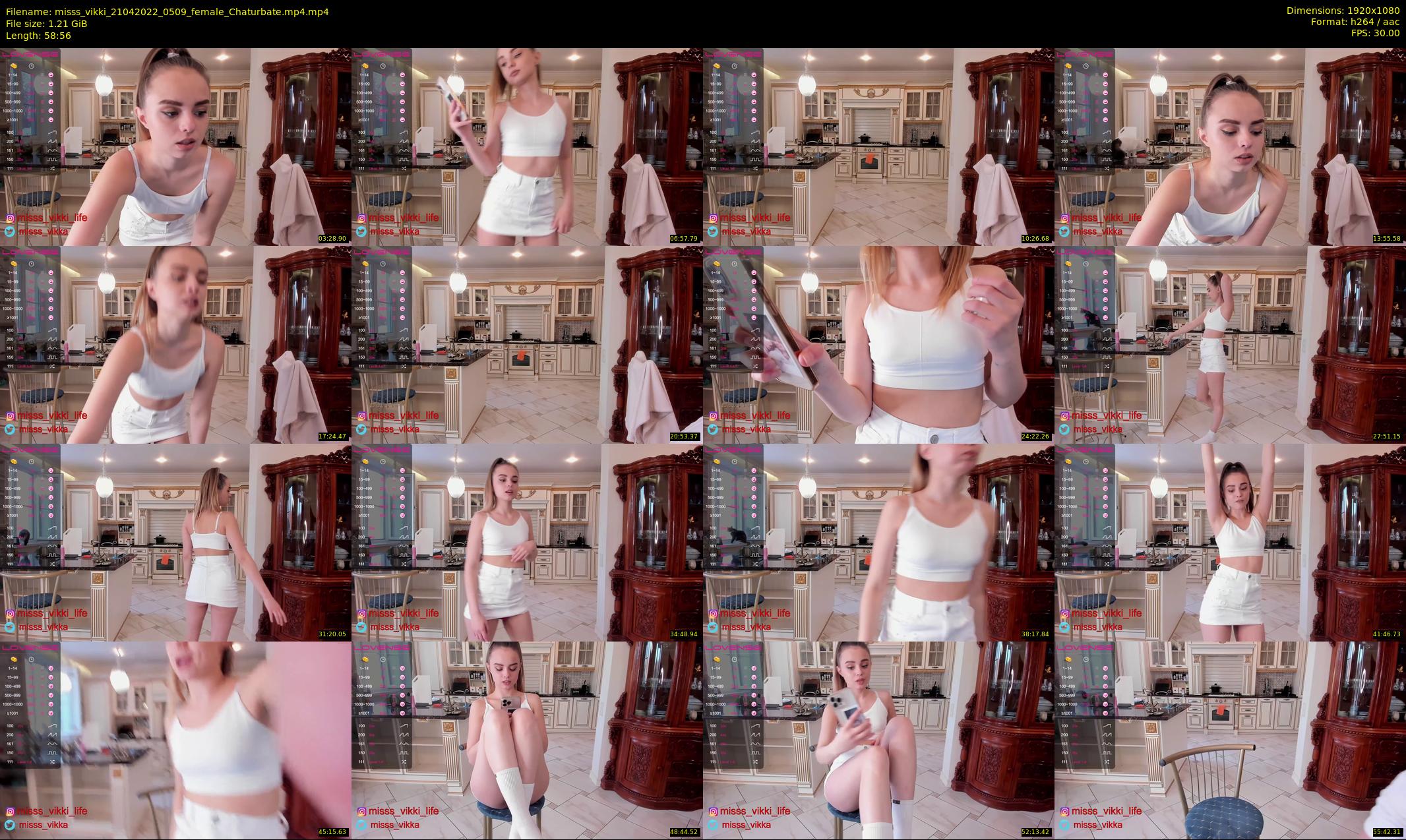 misss_vikki — 59 minute Chaturbate female cam show recording, 1080p, Apr 21, 2022