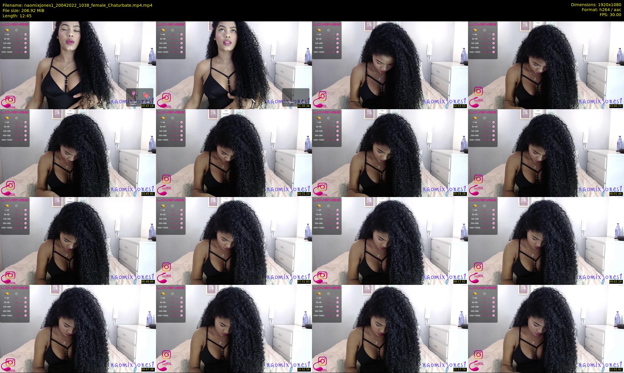 naomixjones1 — 13 minute Chaturbate female cam show recording, 1080p, Apr 20, 2022