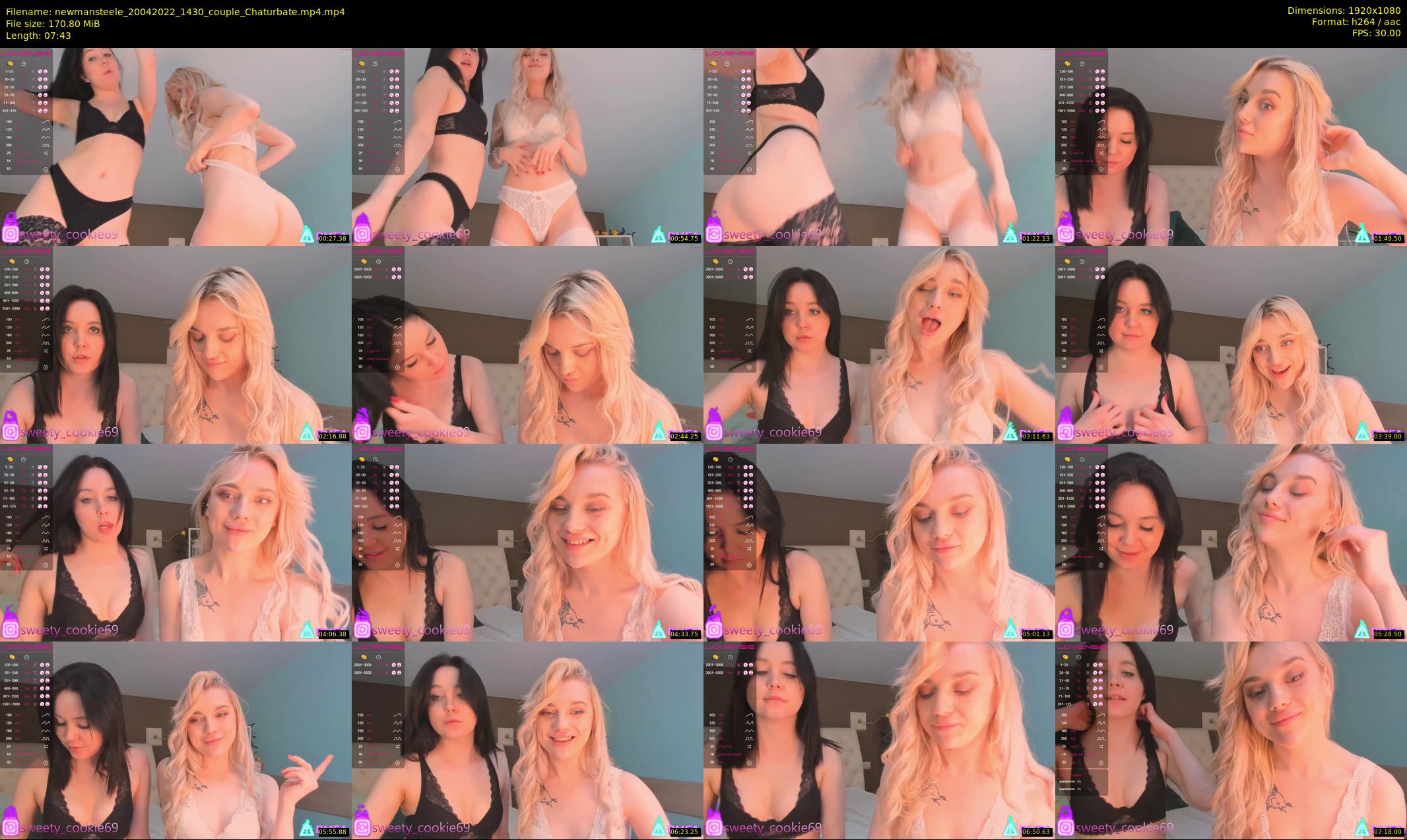 newmansteele — 8 minute Chaturbate couple cam show recording, 1080p, Apr 20, 2022