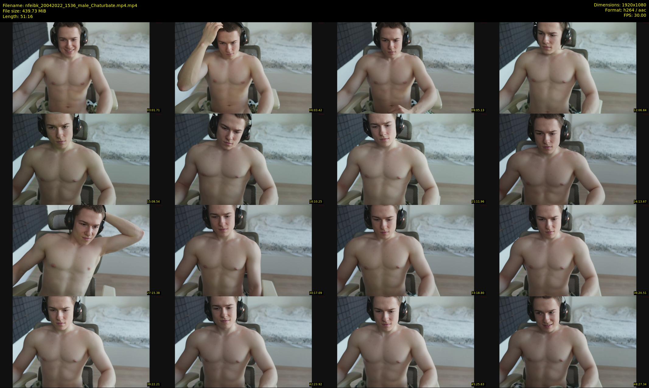 nfeibk — 52 minute Chaturbate male cam show recording, 1080p, Apr 20, 2022