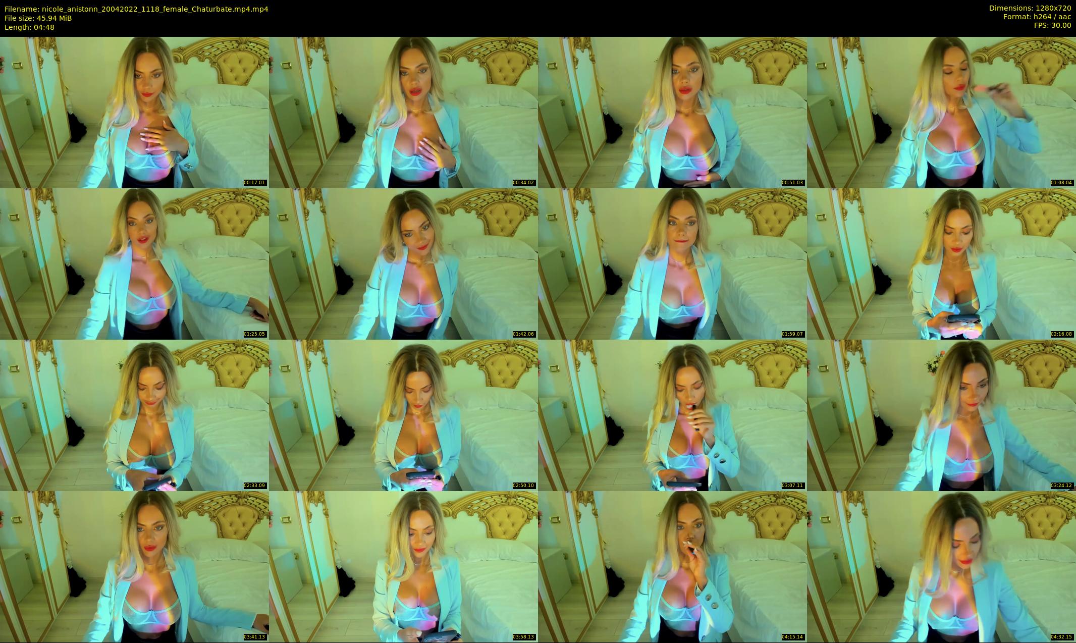 nicole_anistonn — 5 minute Chaturbate female cam show recording, 720p, Apr 20, 2022