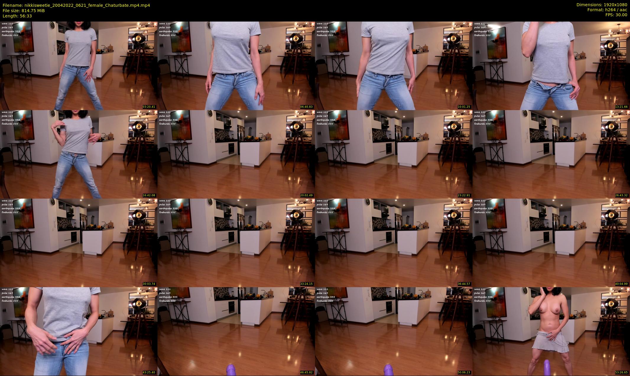 nikkisweetie — 57 minute Chaturbate female cam show recording, 1080p, Apr 20, 2022
