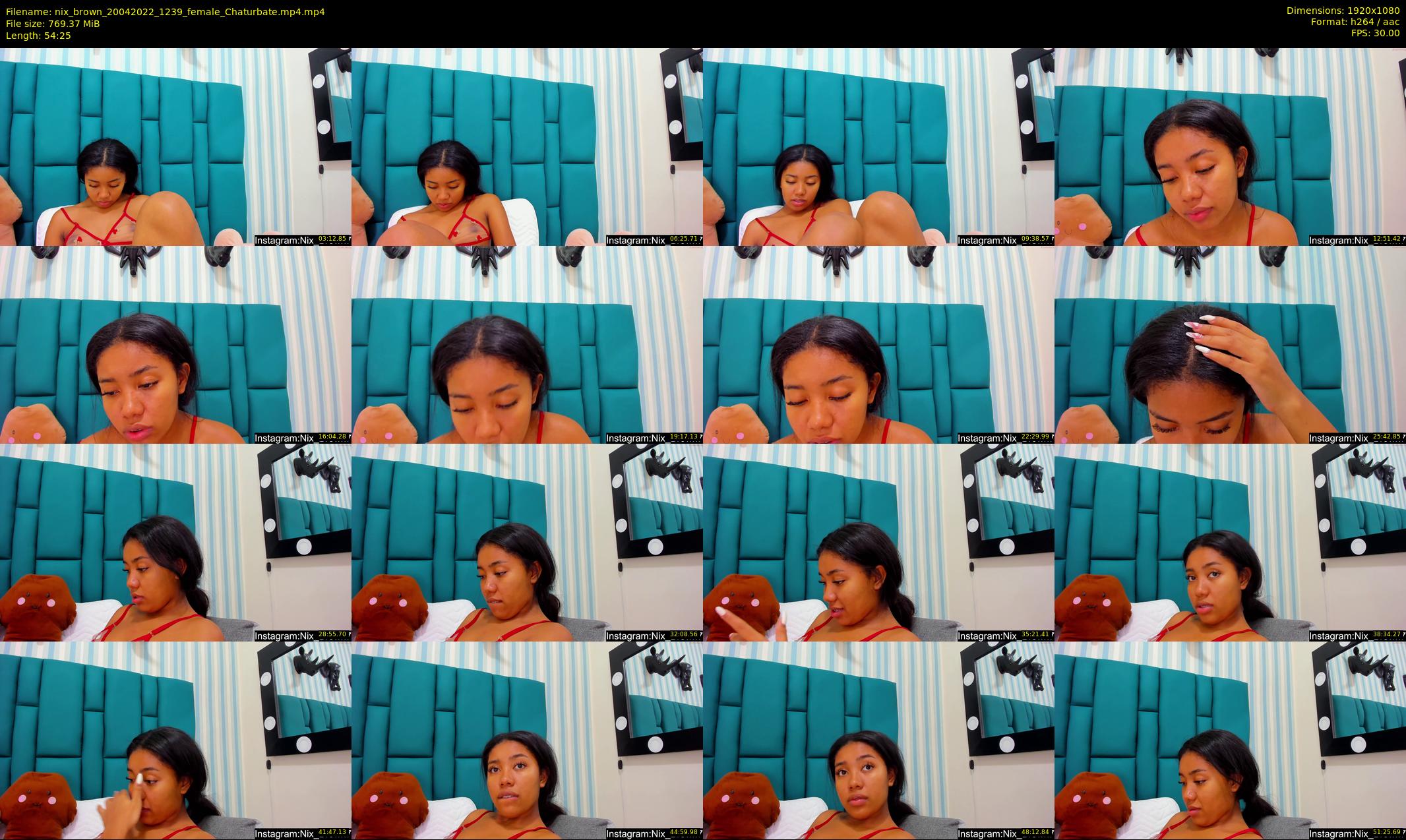 nix_brown — 55 minute Chaturbate female cam show recording, 1080p, Apr 20, 2022