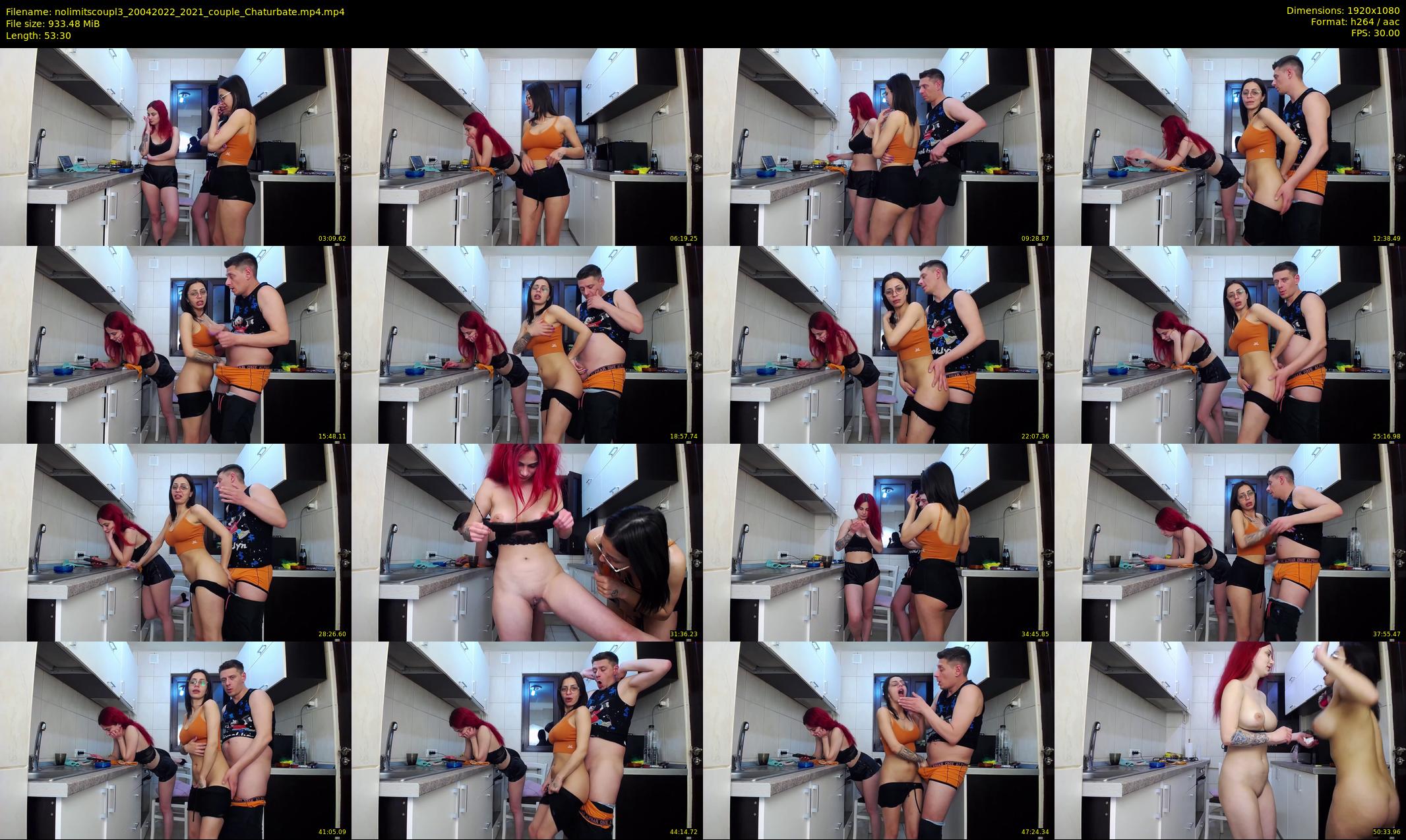 nolimitscoupl3 — 54 minute Chaturbate couple cam show recording, 1080p, Apr 20, 2022