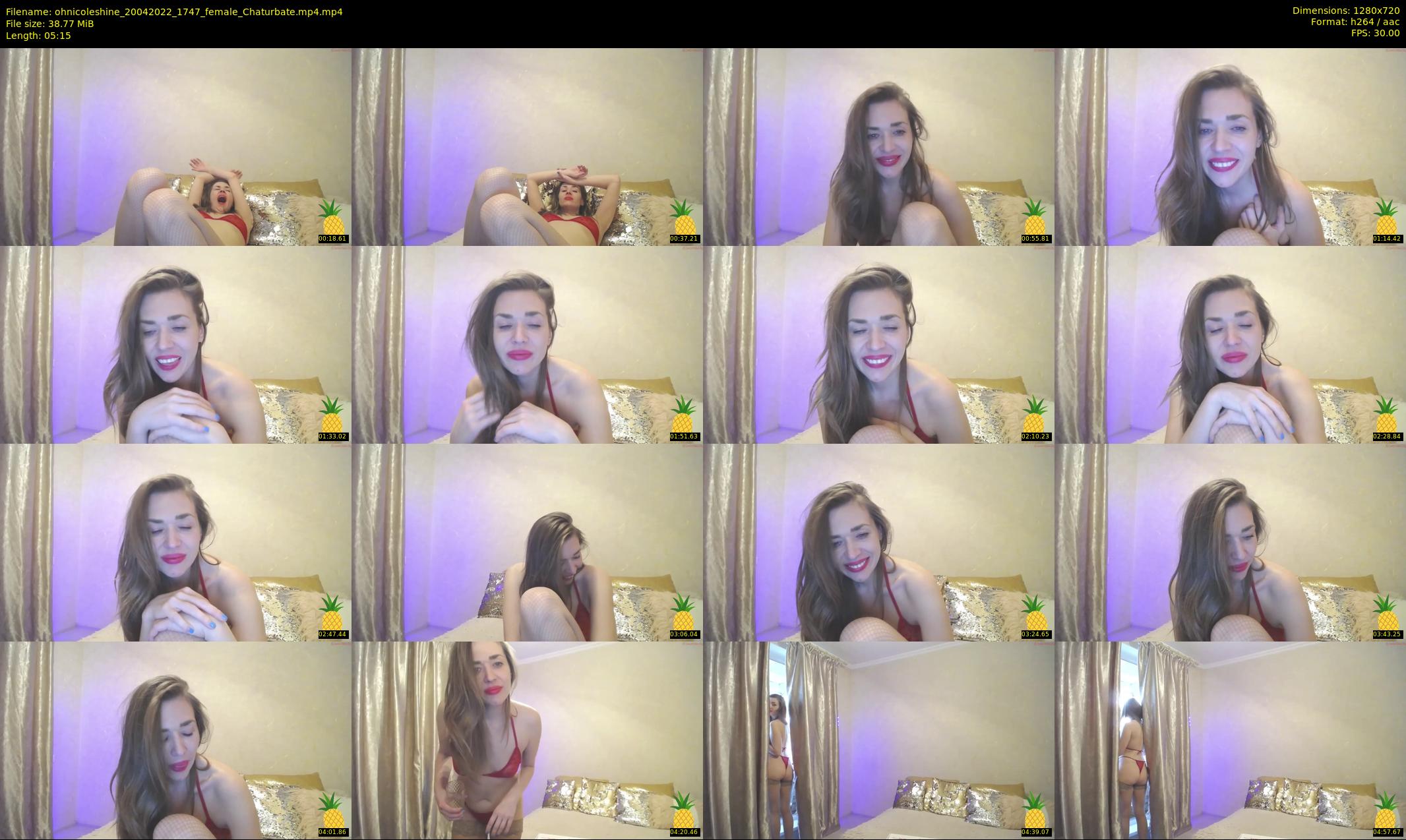 ohnicoleshine — 6 minute Chaturbate female cam show recording, 720p, Apr 20, 2022