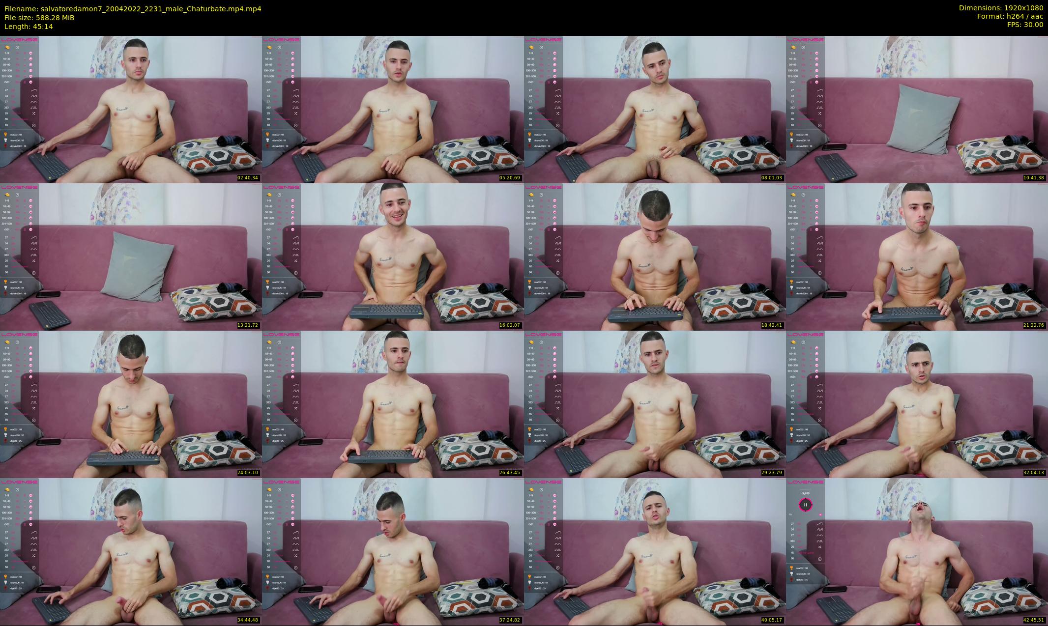 salvatoredamon7 — 46 minute Chaturbate male cam show recording, 1080p, Apr 20, 2022