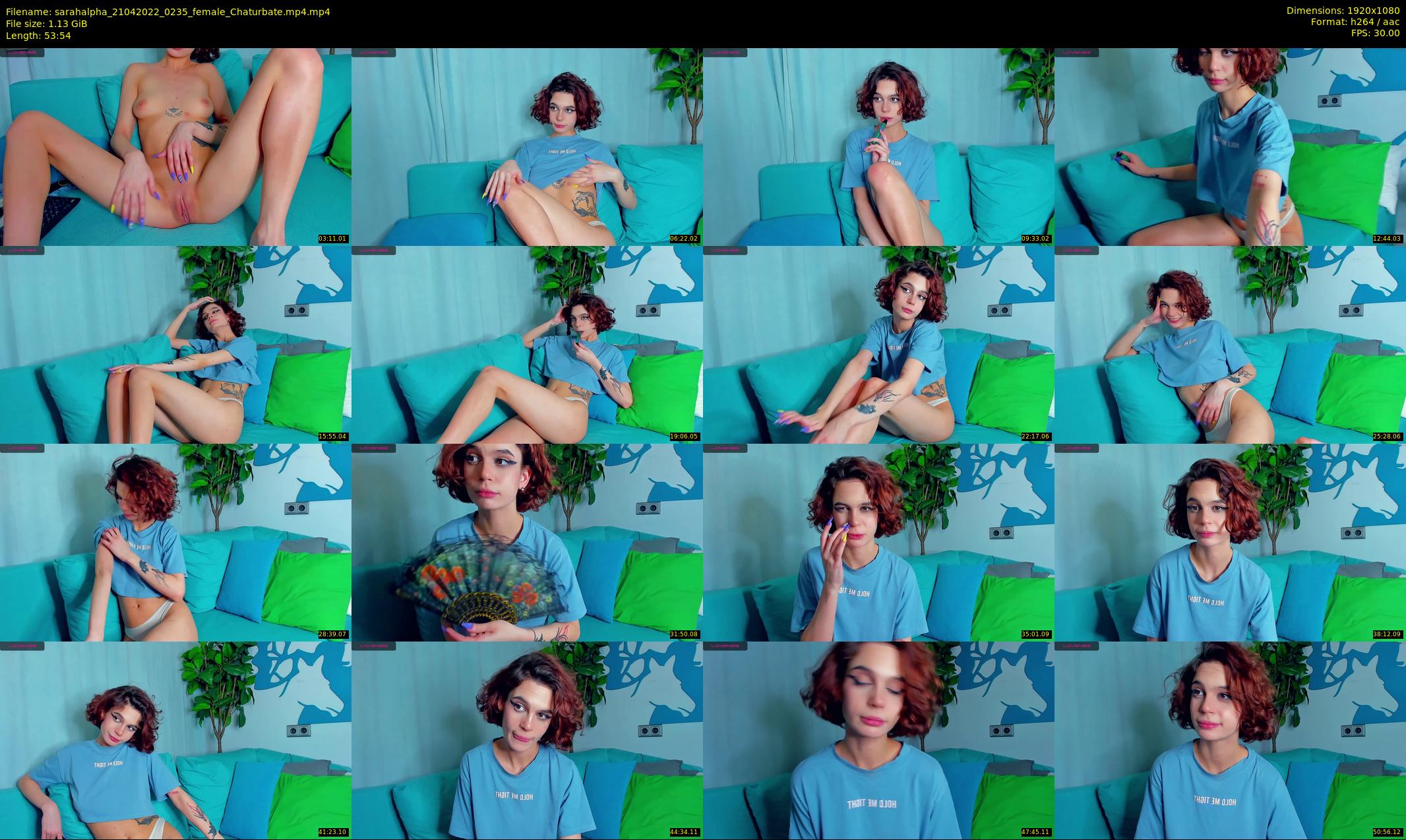 sarahalpha — 54 minute Chaturbate couple cam show recording, 1080p, Apr 21, 2022