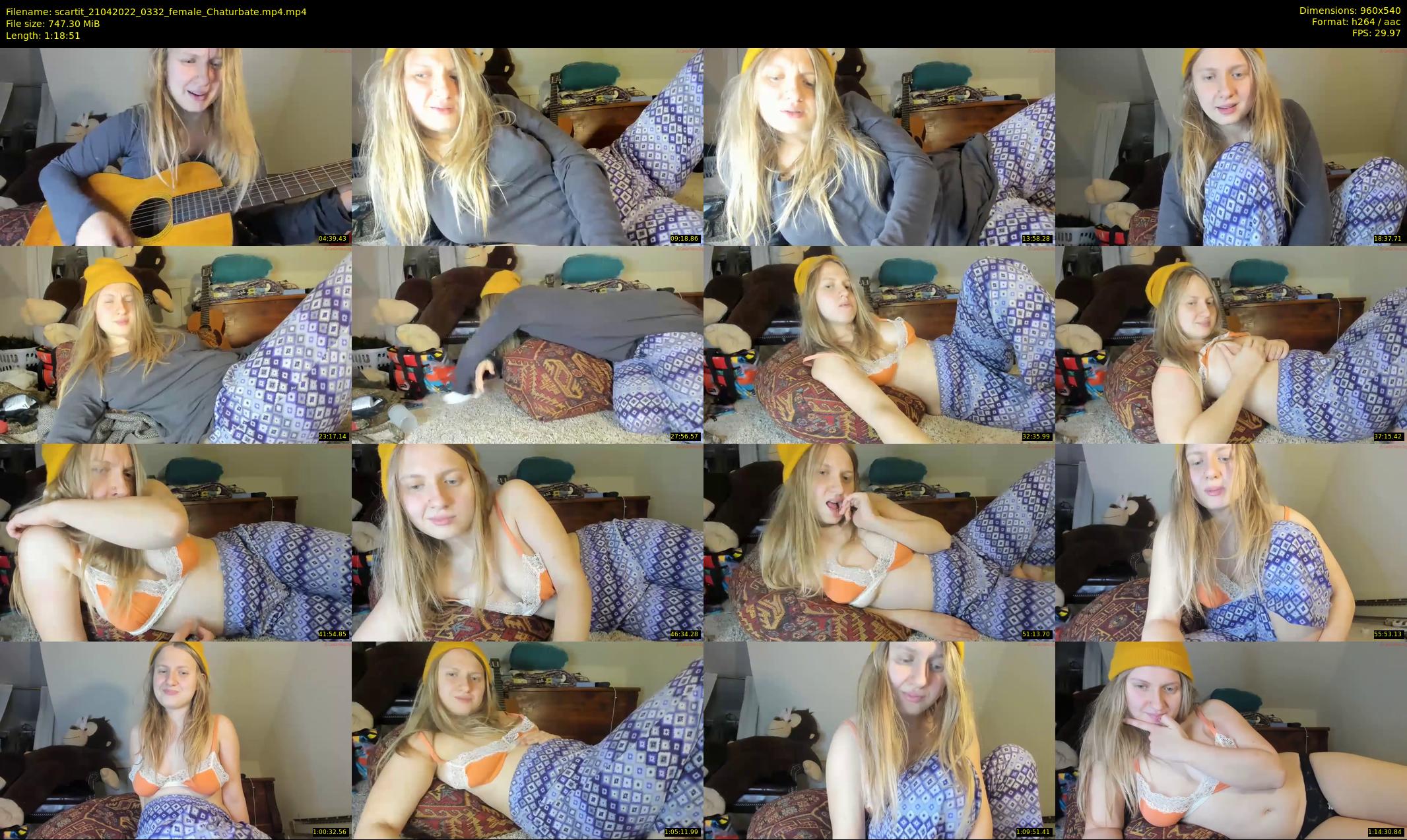 scartit — 79 minute Chaturbate female cam show recording, 480p, Apr 21, 2022