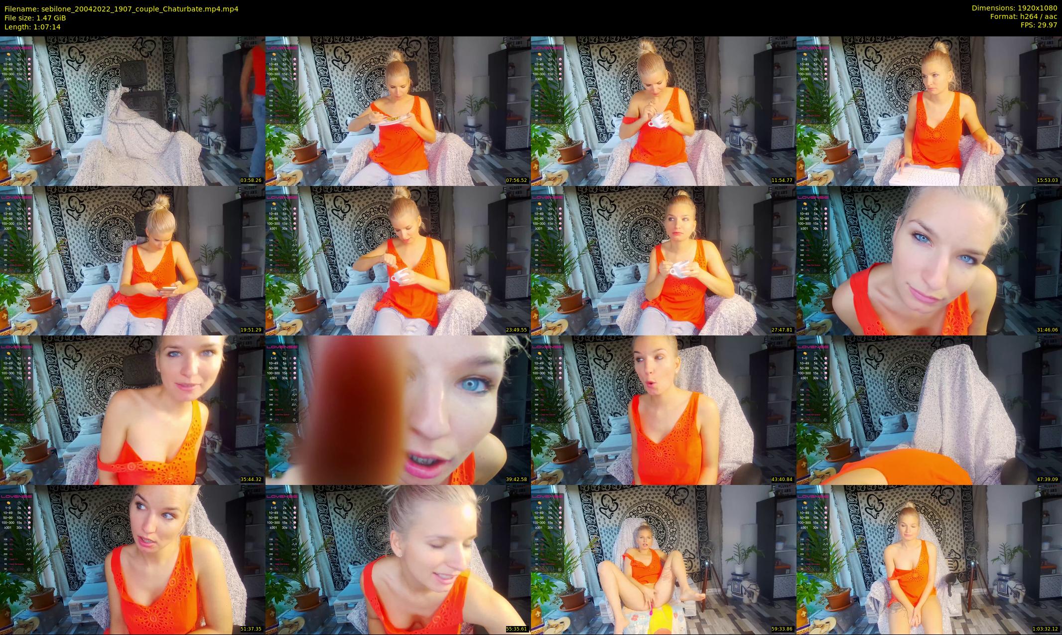 sebilone — 68 minute Chaturbate couple cam show recording, 1080p, Apr 20, 2022