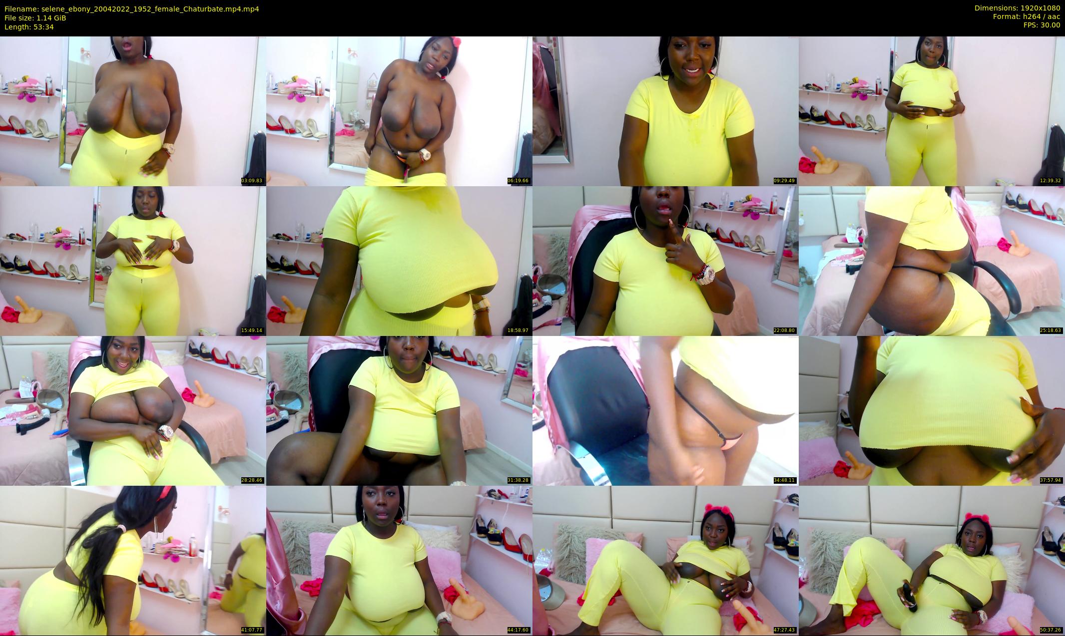 selene_ebony — 54 minute Chaturbate female cam show recording, 1080p, Apr 20, 2022