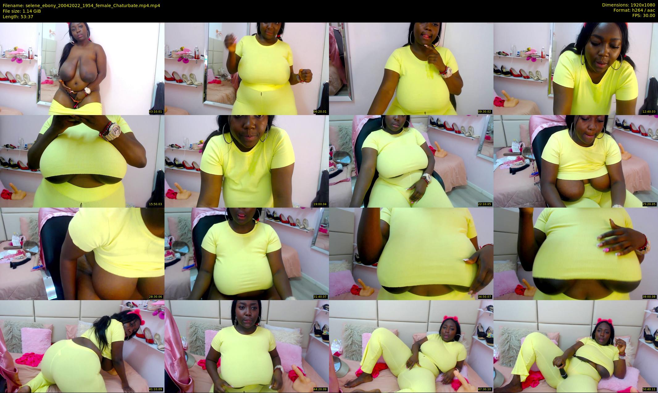selene_ebony — 54 minute Chaturbate female cam show recording, 1080p, Apr 20, 2022