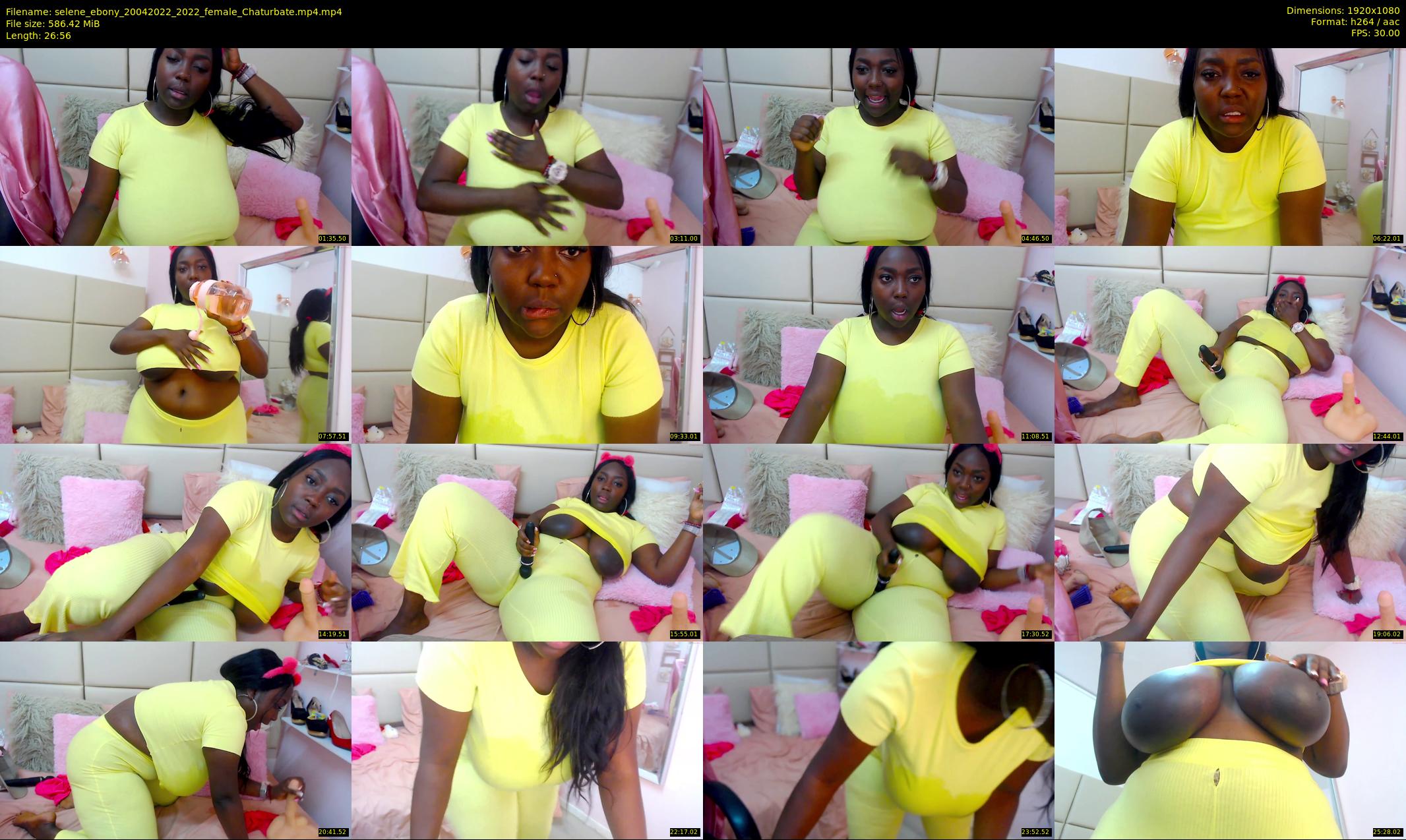 selene_ebony — 27 minute Chaturbate female cam show recording, 1080p, Apr 20, 2022