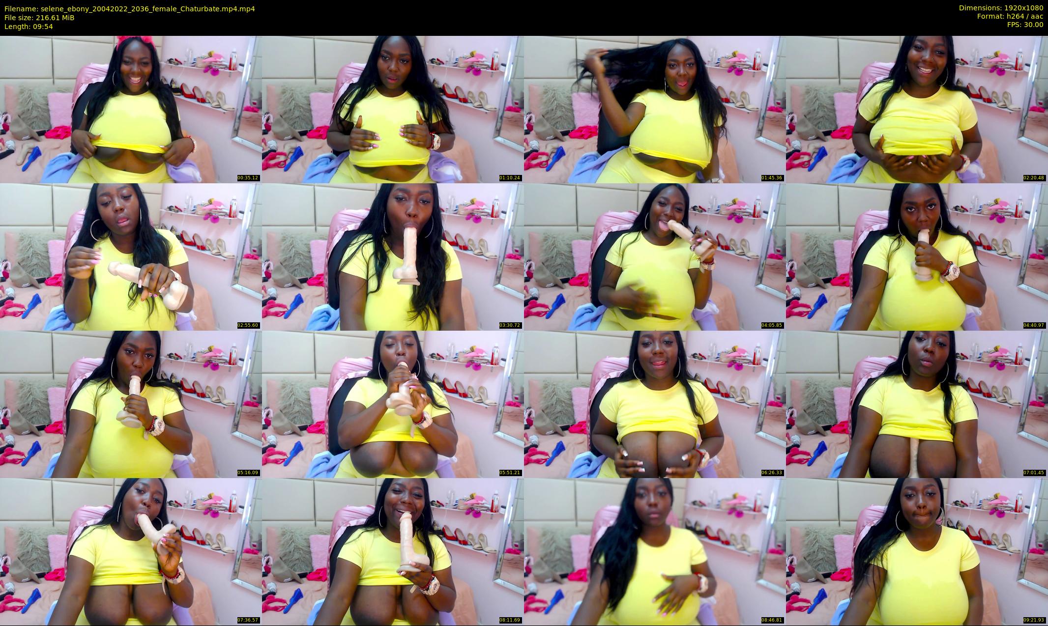 selene_ebony — 10 minute Chaturbate female cam show recording, 1080p, Apr 20, 2022