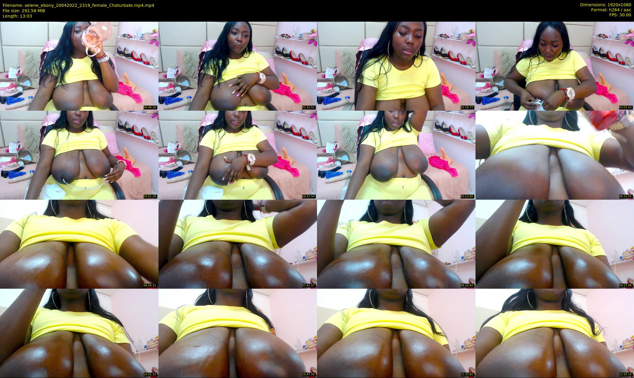 selene_ebony — 14 minute Chaturbate female cam show recording, 1080p, Apr 20, 2022