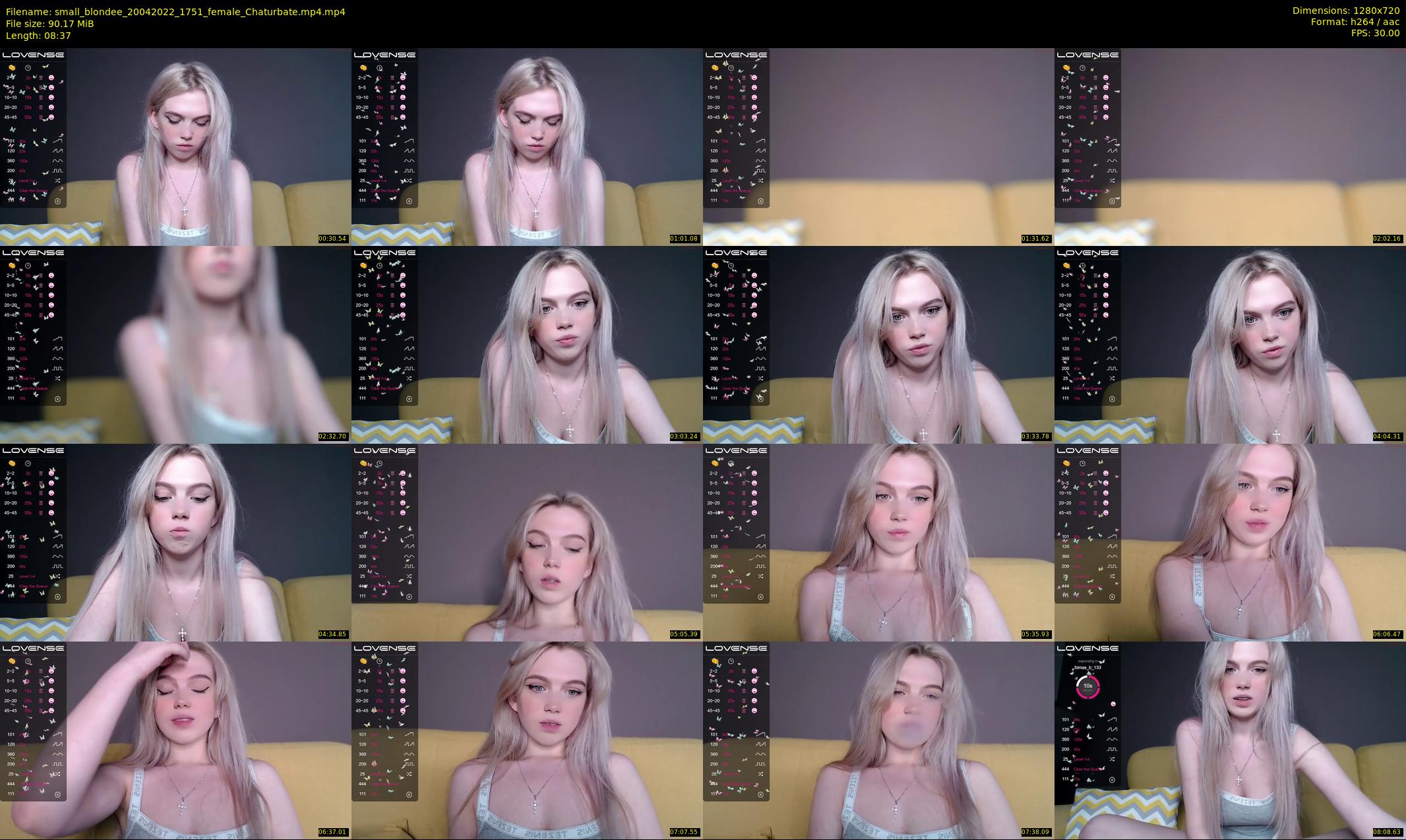 small_blondee — 9 minute Chaturbate female cam show recording, 720p, Apr 20, 2022