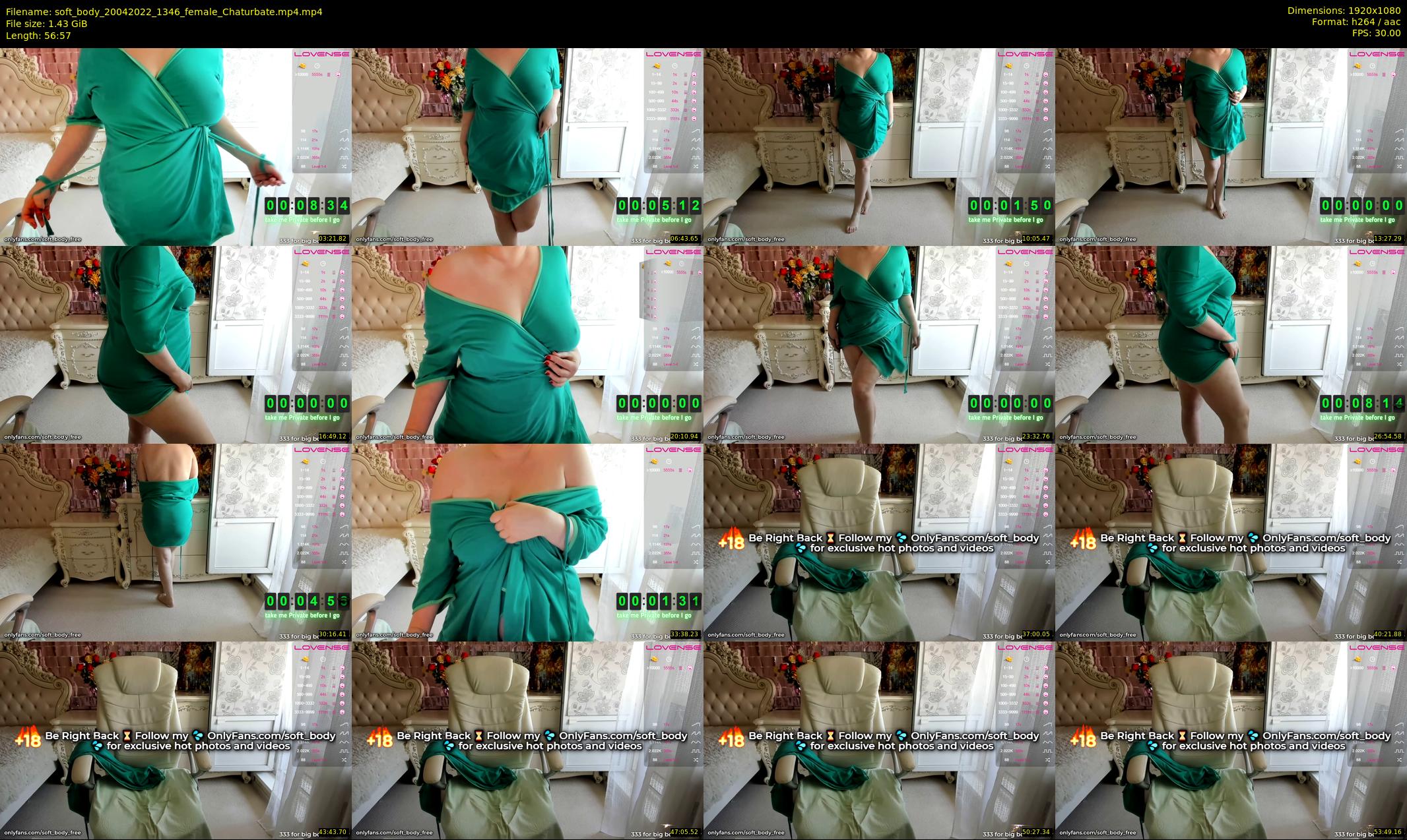 soft_body — 57 minute Chaturbate female cam show recording, 1080p, Apr 20, 2022