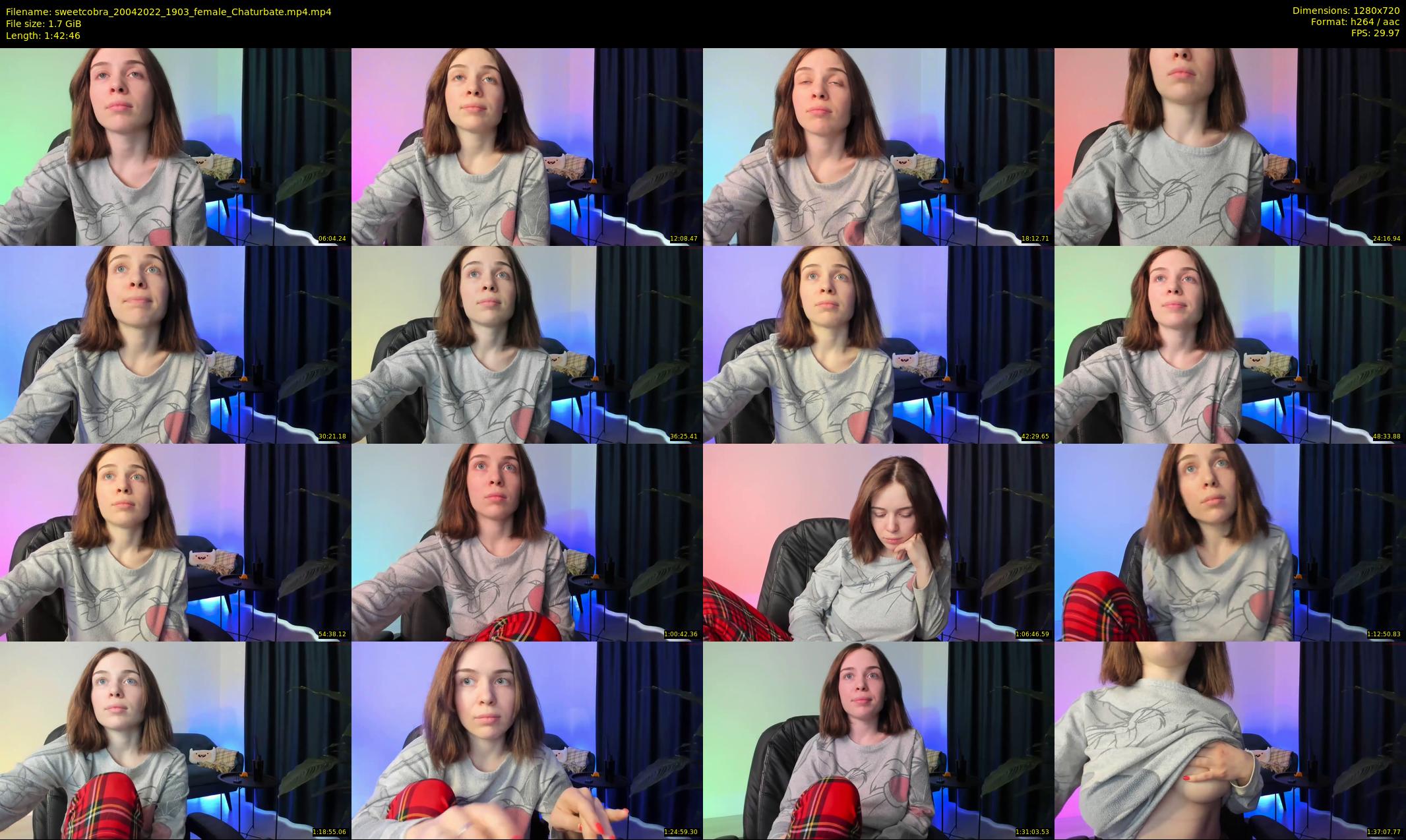 sweetcobra — 103 minute Chaturbate female cam show recording, 720p, Apr 20, 2022