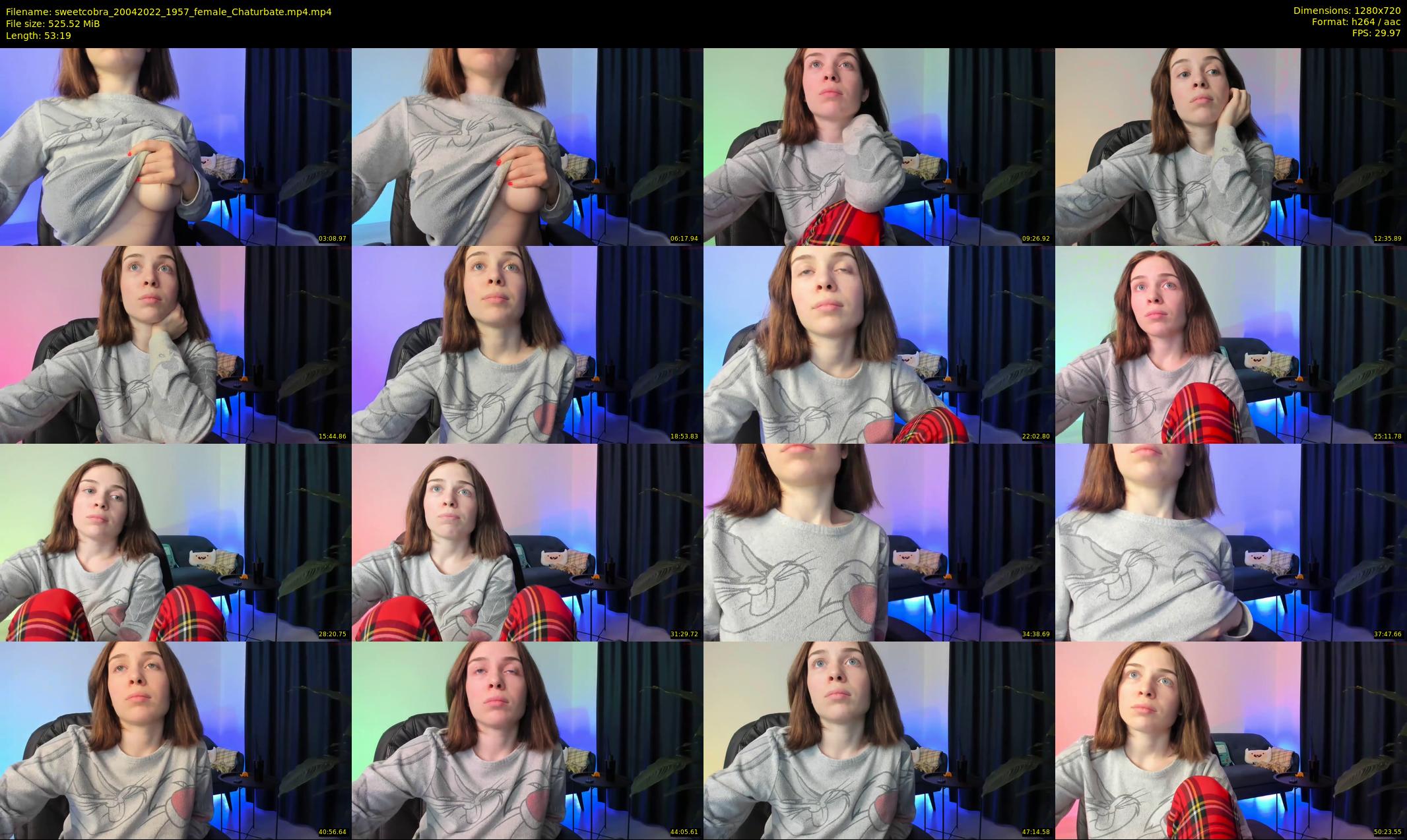 sweetcobra — 54 minute Chaturbate female cam show recording, 720p, Apr 20, 2022
