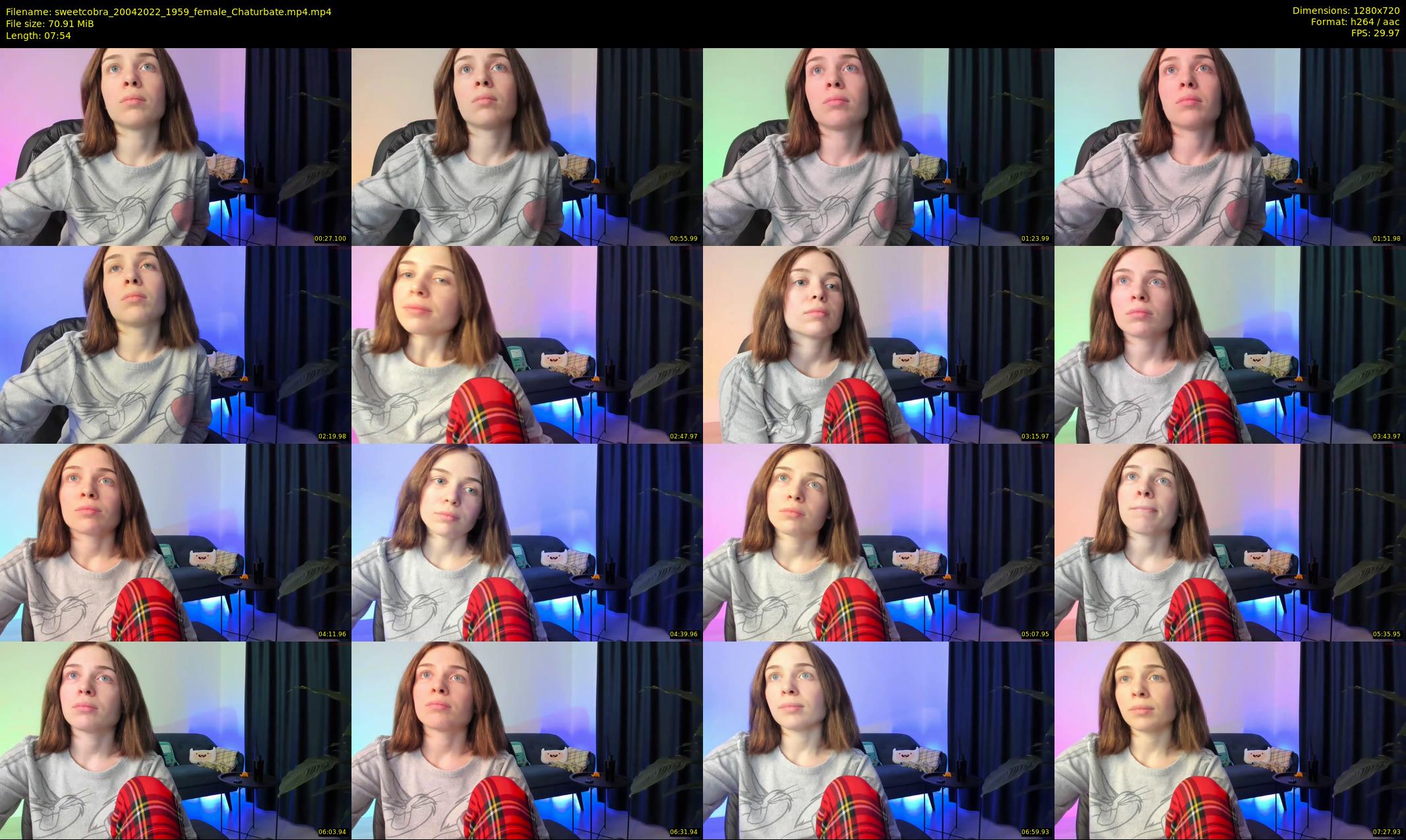 sweetcobra — 8 minute Chaturbate female cam show recording, 720p, Apr 20, 2022