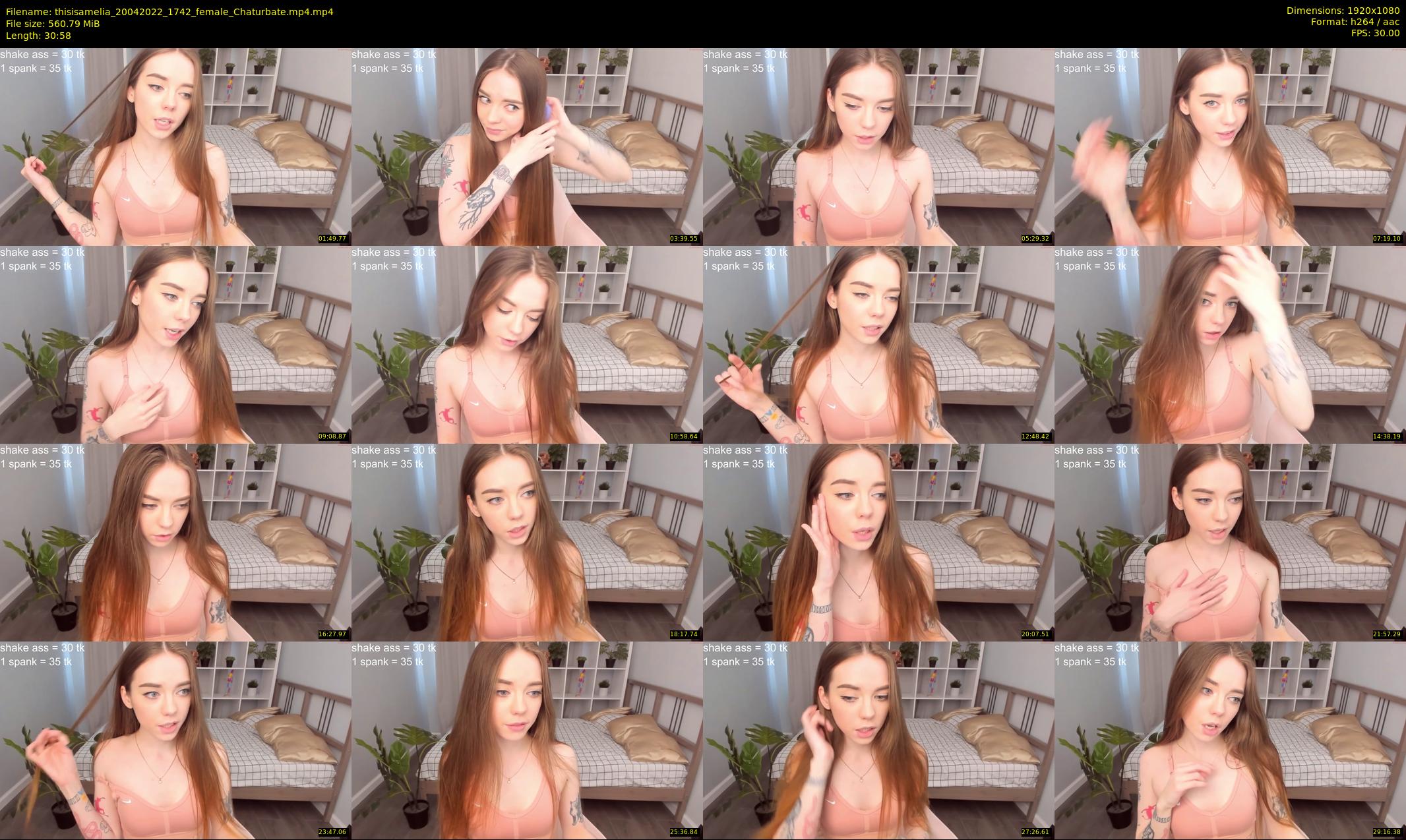 thisisamelia — 31 minute Chaturbate female cam show recording, 1080p, Apr 20, 2022