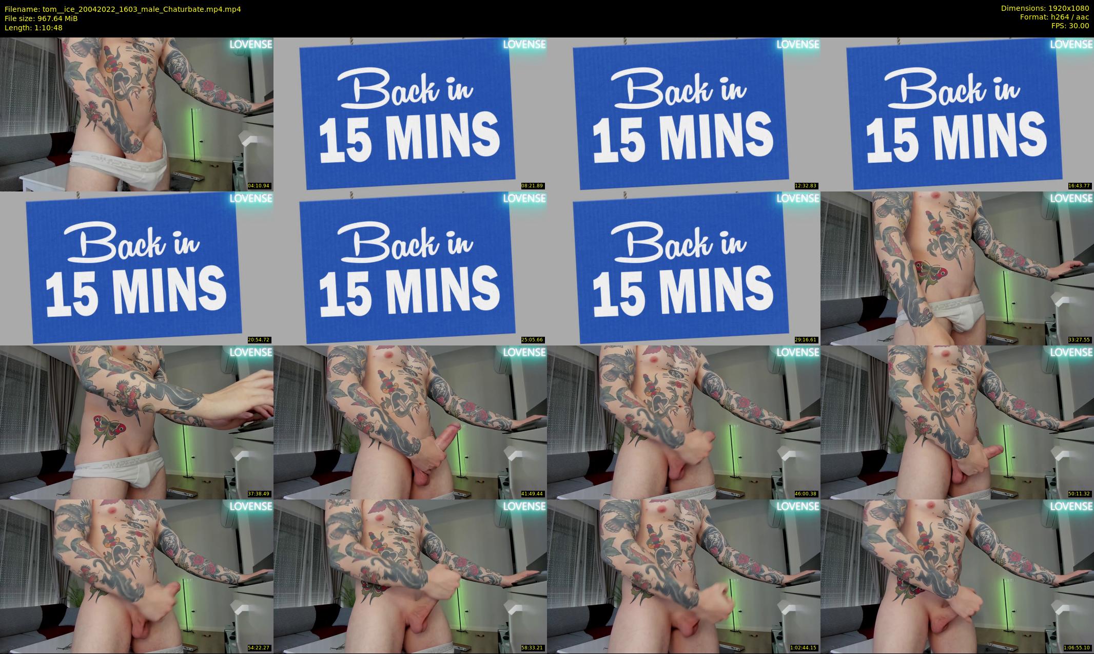 tom__ice — 71 minute Chaturbate male cam show recording, 1080p, Apr 20, 2022