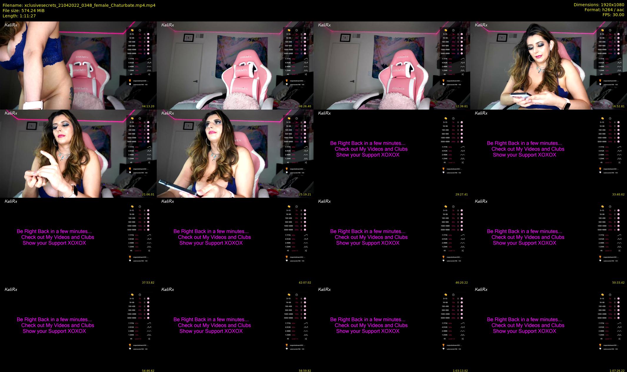 xclusivesecrets — 72 minute Chaturbate female cam show recording, 1080p, Apr 21, 2022