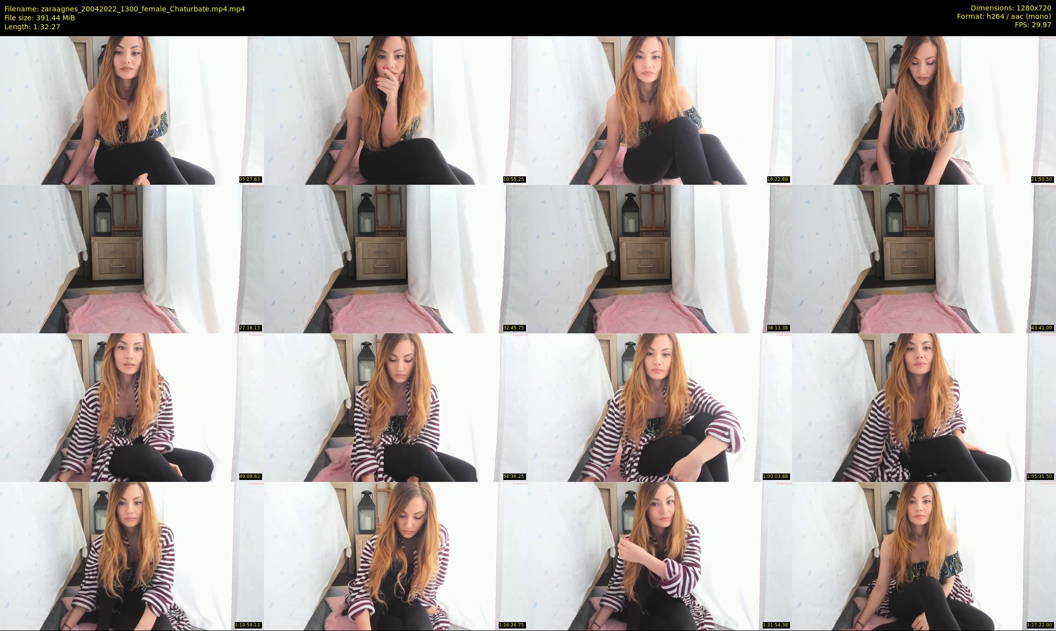 zaraagnes — 93 minute Chaturbate female cam show recording, 720p, Apr 20, 2022