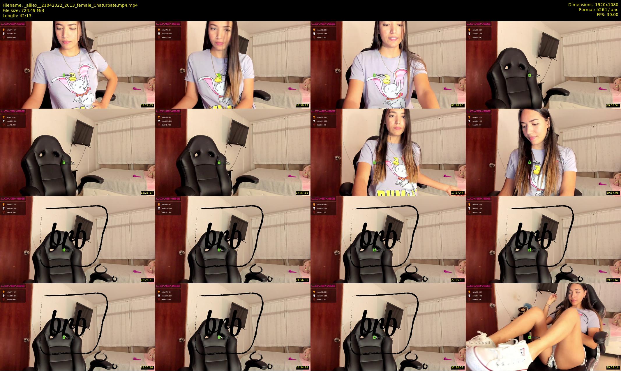 _alliex_ — 43 minute Chaturbate female cam show recording, 1080p, Apr 21, 2022