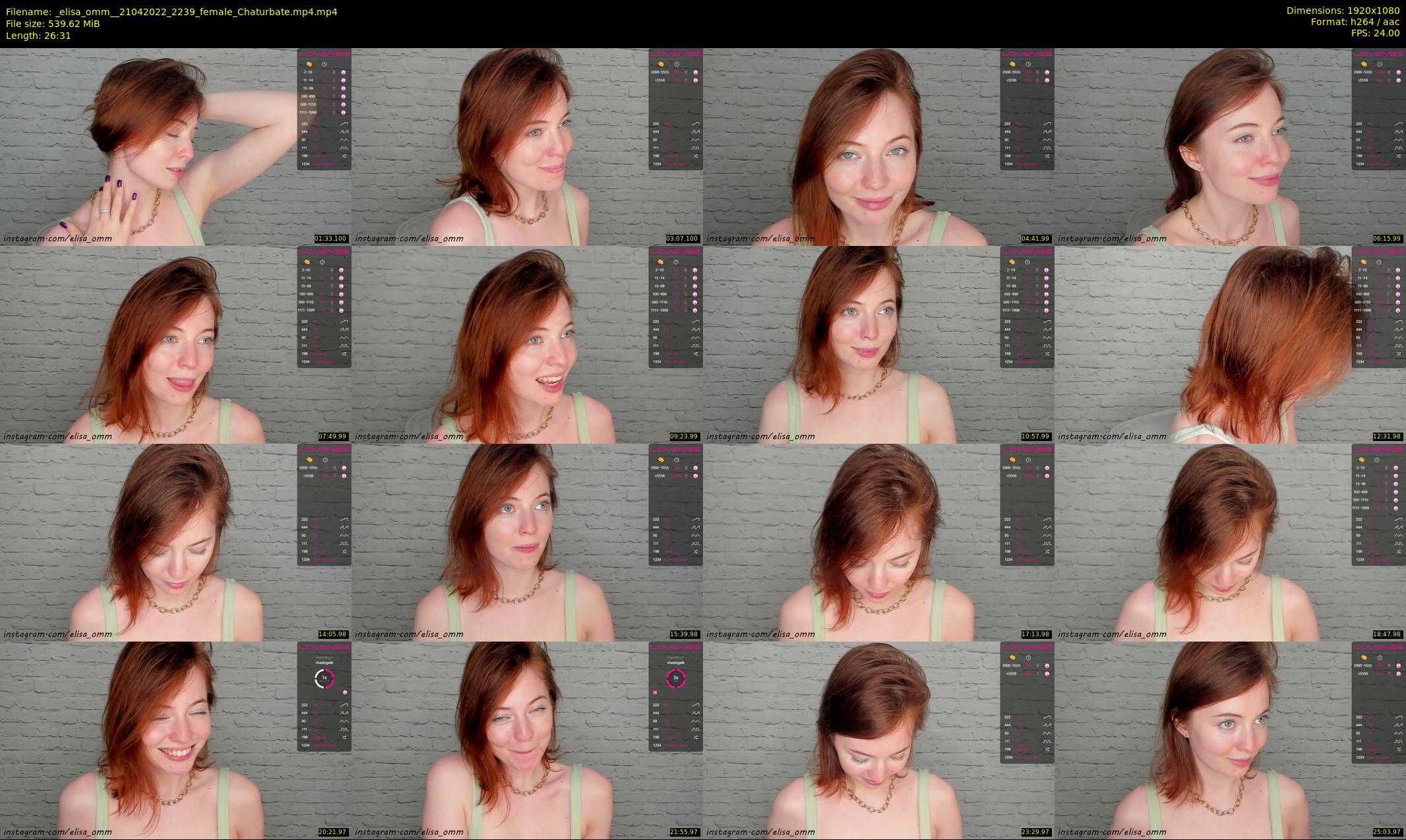 _elisa_omm_ — 27 minute Chaturbate female cam show recording, 1080p, Apr 21, 2022