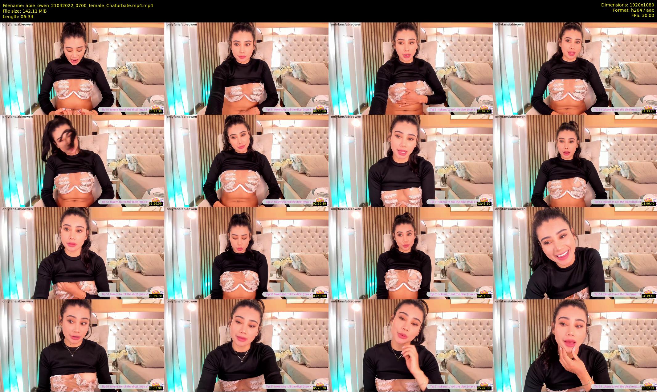 abie_owen — 7 minute Chaturbate female cam show recording, 1080p, Apr 21, 2022