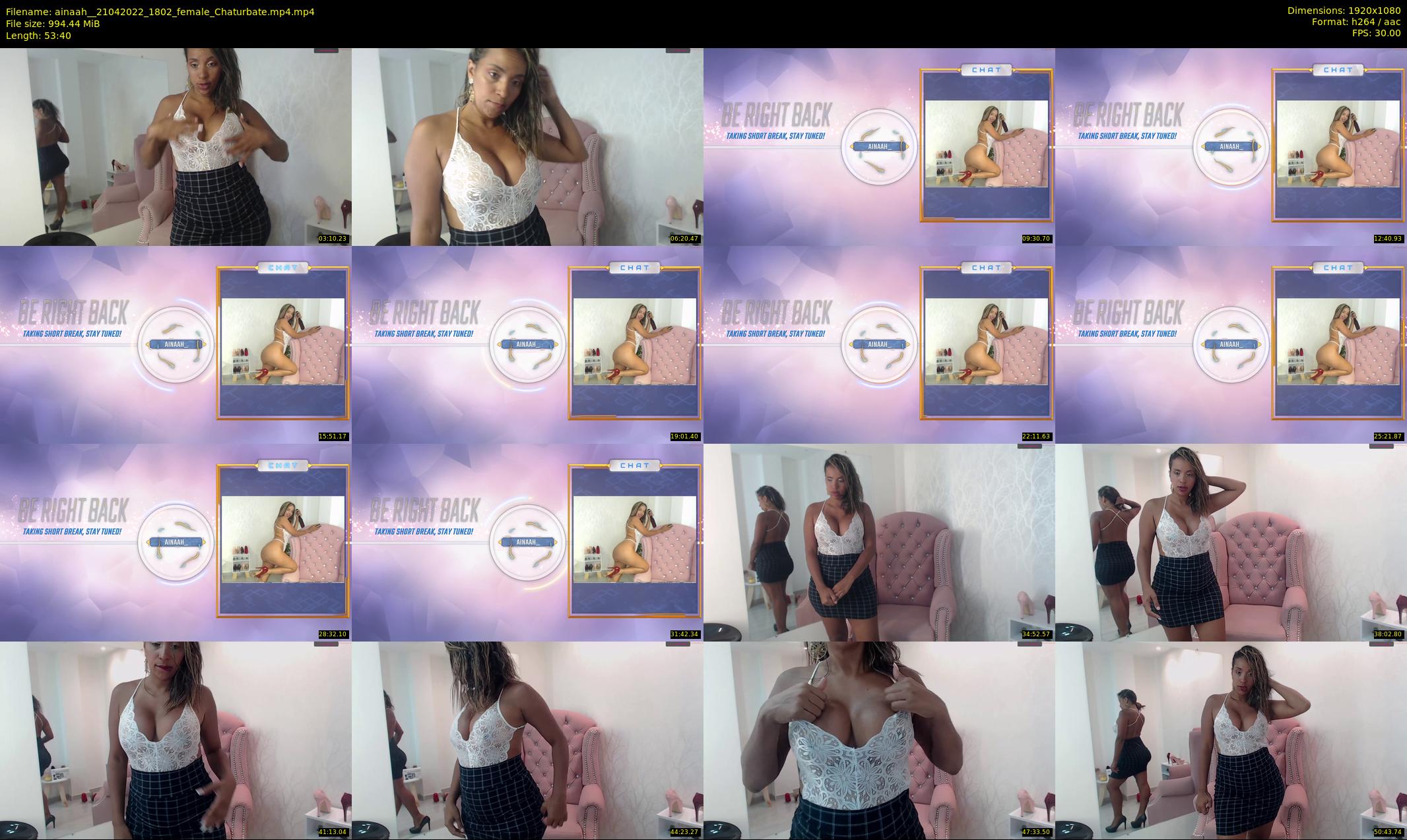 ainaah_ — 54 minute Chaturbate female cam show recording, 1080p, Apr 21, 2022