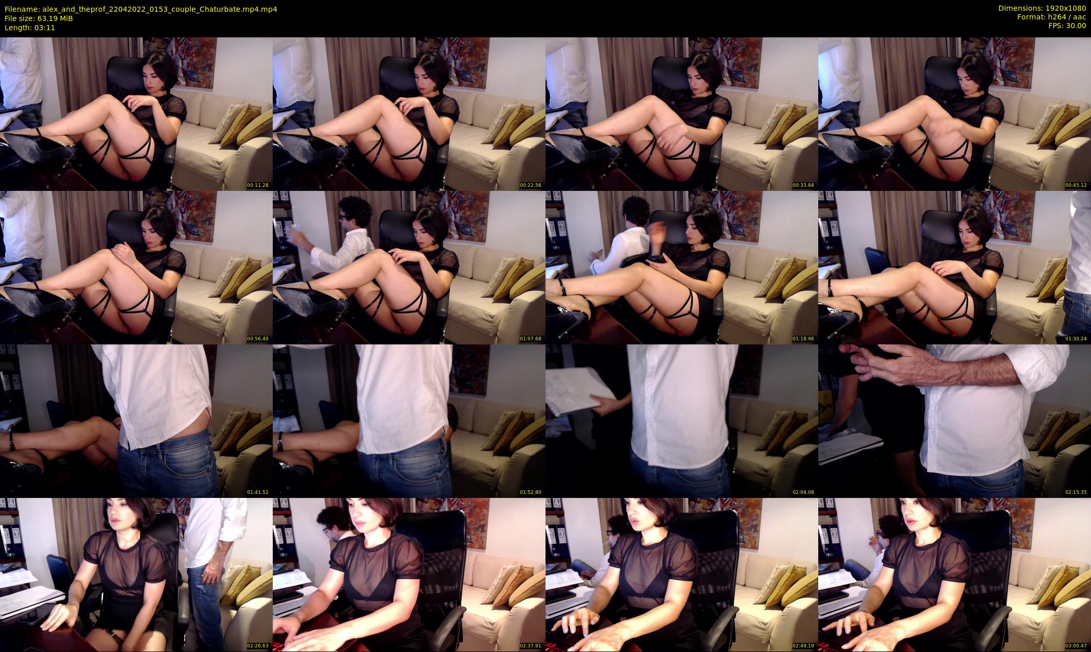 alex_and_theprof — 4 minute Chaturbate couple cam show recording, 1080p, Apr 22, 2022