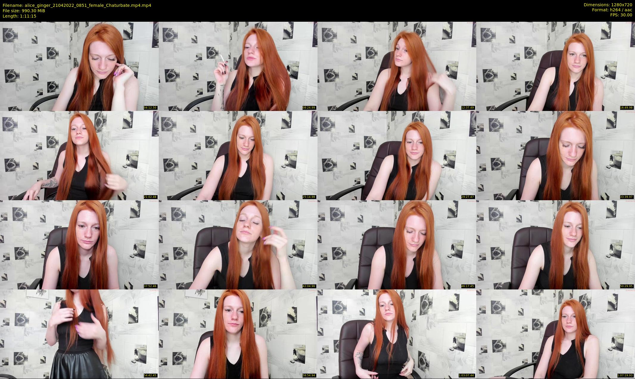 alice_ginger — 72 minute Chaturbate female cam show recording, 720p, Apr 21, 2022