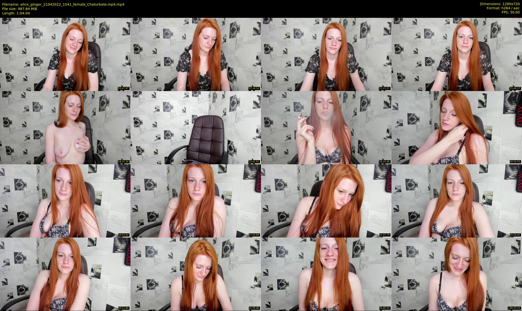 alice_ginger — 65 minute Chaturbate female cam show recording, 720p, Apr 21, 2022