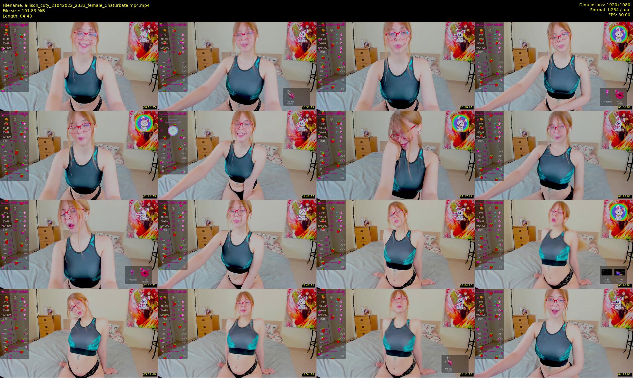 allison_cuty — 5 minute Chaturbate female cam show recording, 1080p, Apr 21, 2022
