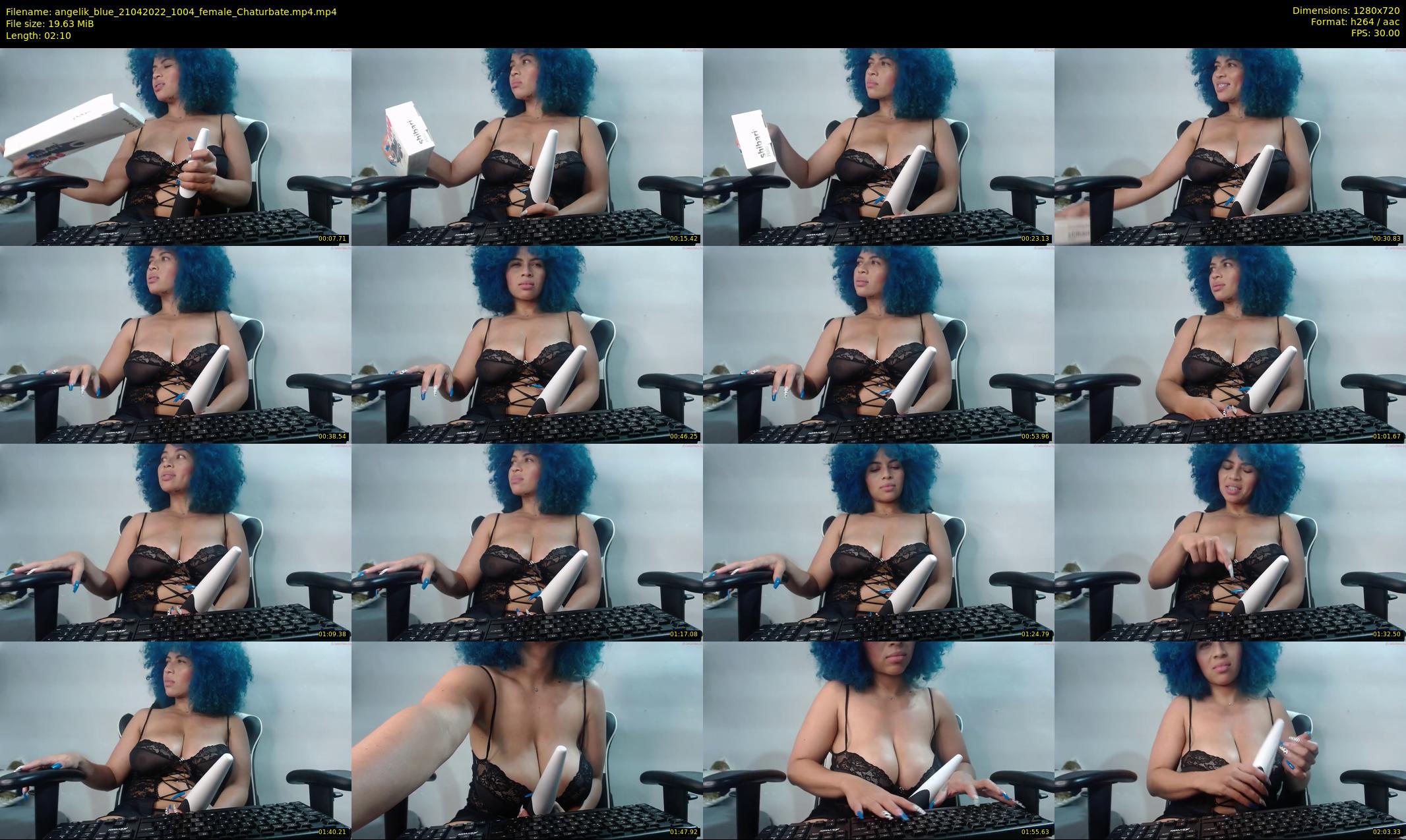 angelik_blue — 3 minute Chaturbate female cam show recording, 720p, Apr 21, 2022
