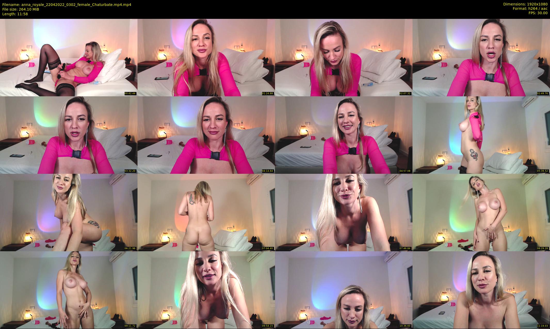 anna_royale — 12 minute Chaturbate female cam show recording, 1080p, Apr 22, 2022