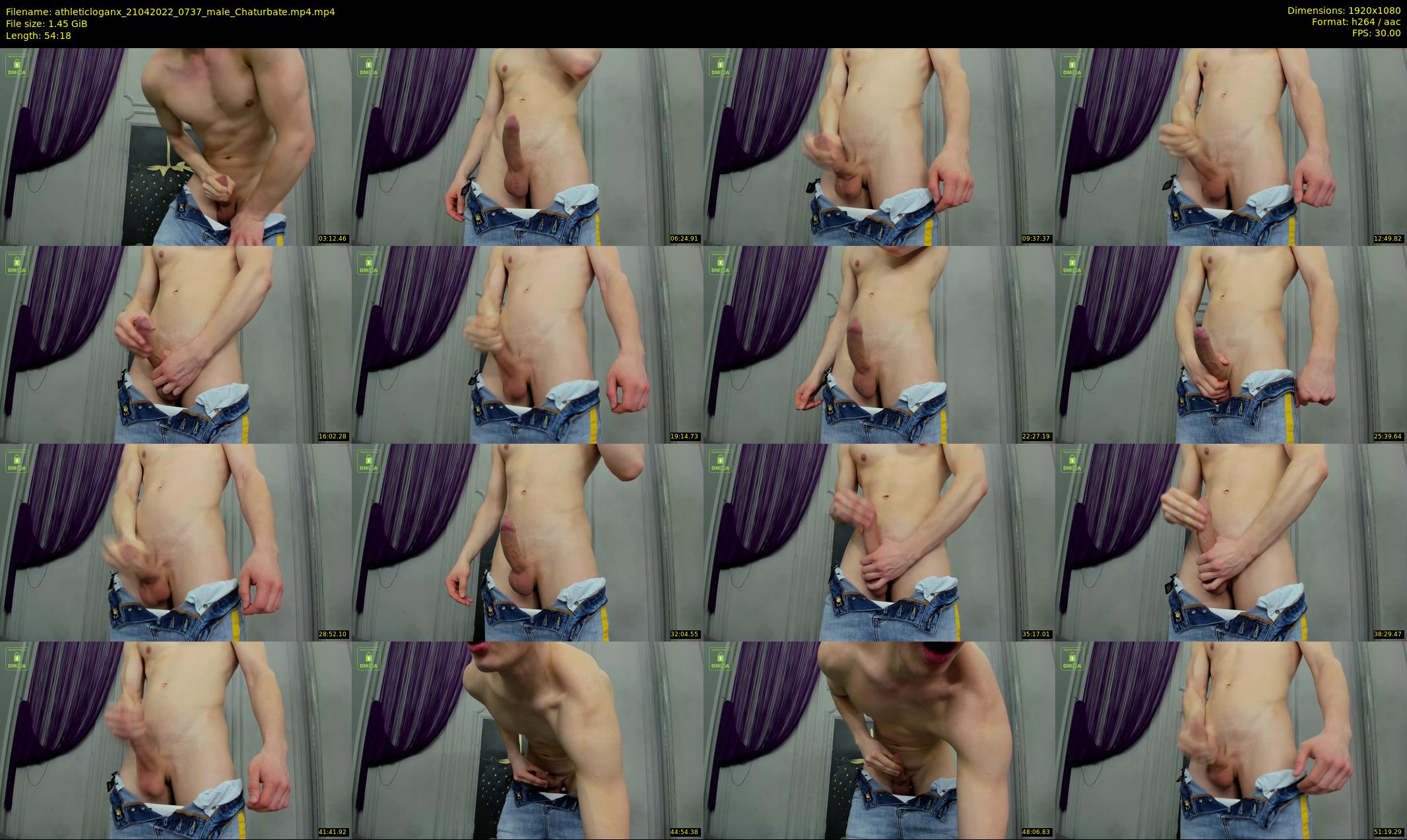 athleticloganx — 55 minute Chaturbate male cam show recording, 1080p, Apr 21, 2022