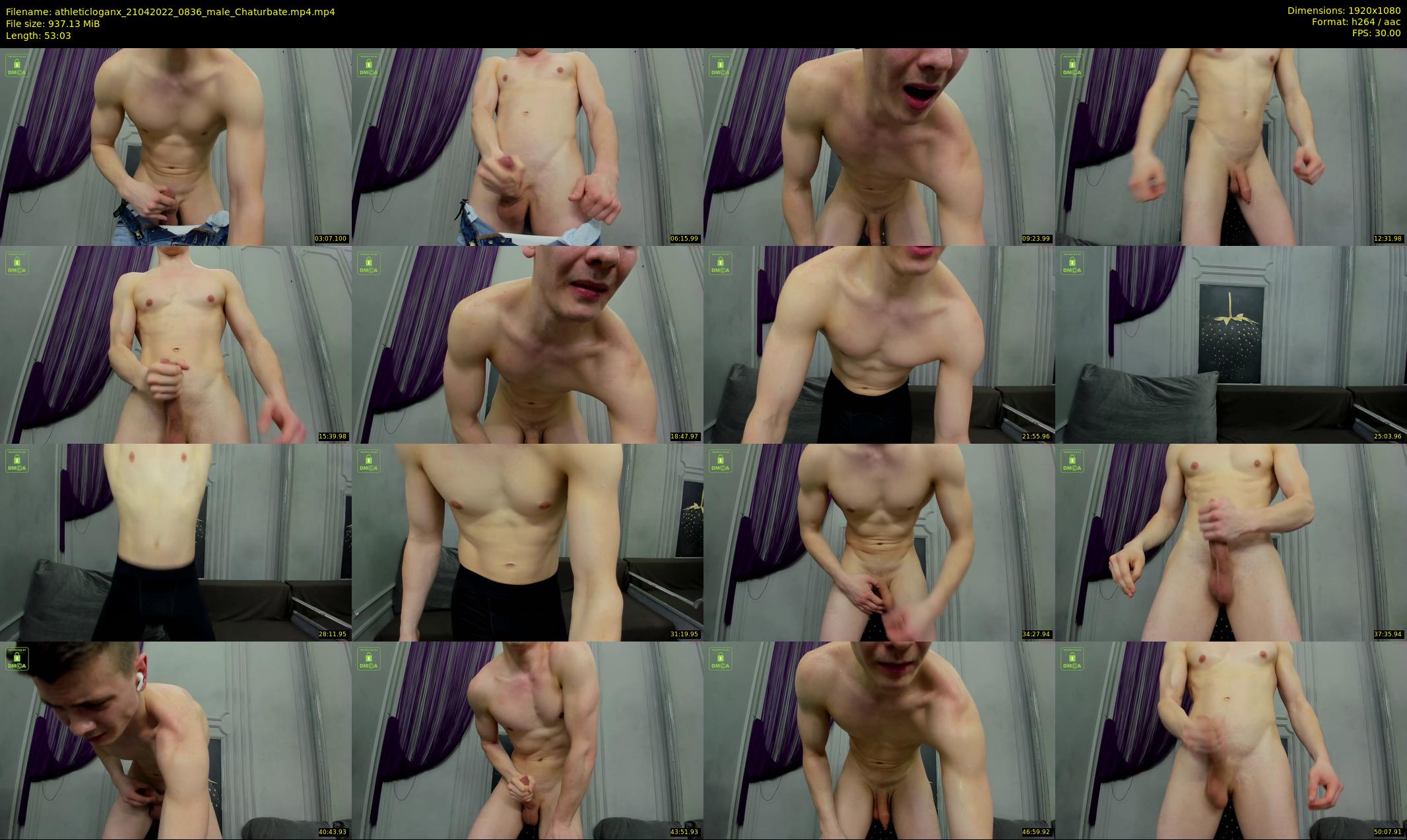 athleticloganx — 54 minute Chaturbate male cam show recording, 1080p, Apr 21, 2022