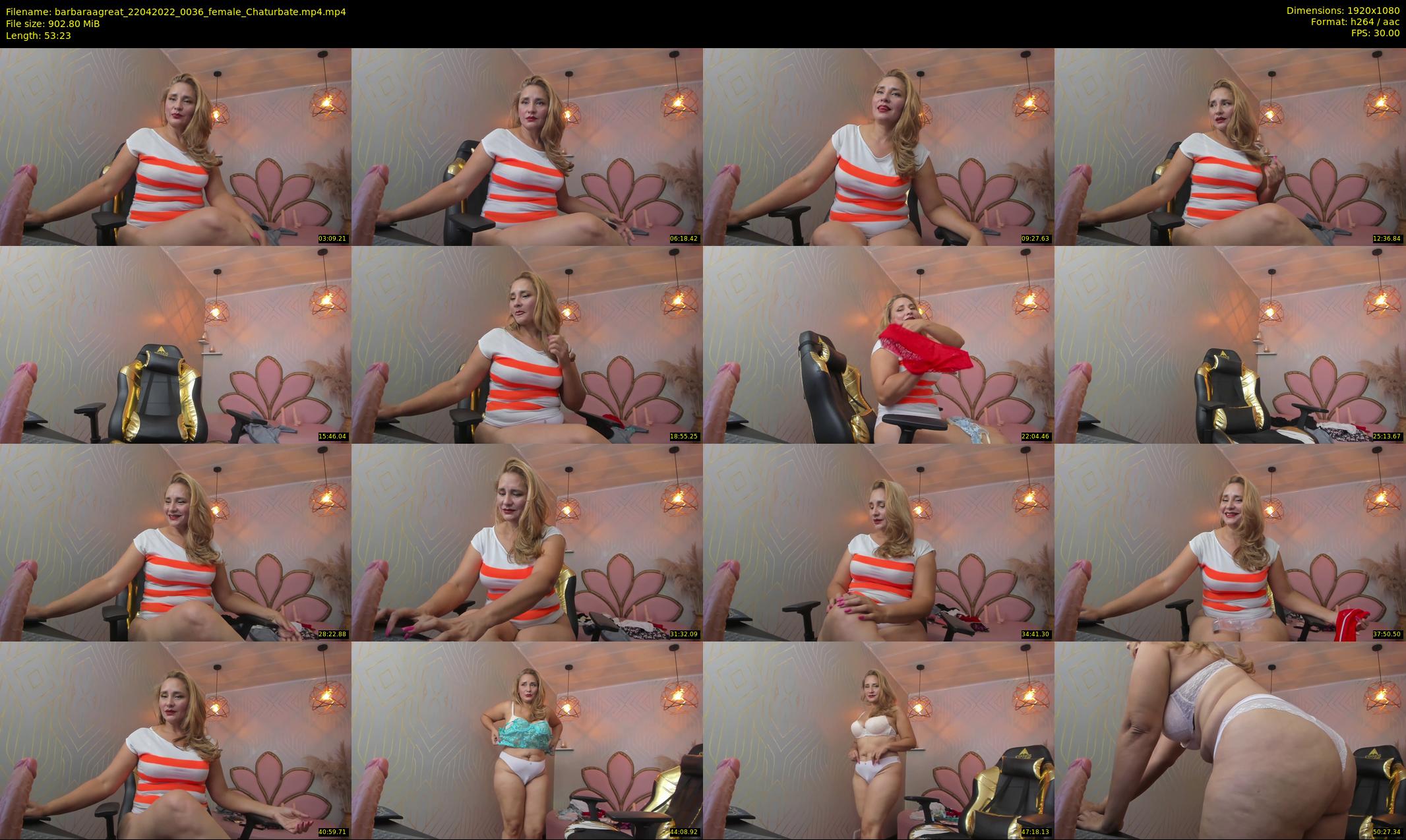 barbaraagreat — 54 minute Chaturbate female cam show recording, 1080p, Apr 22, 2022