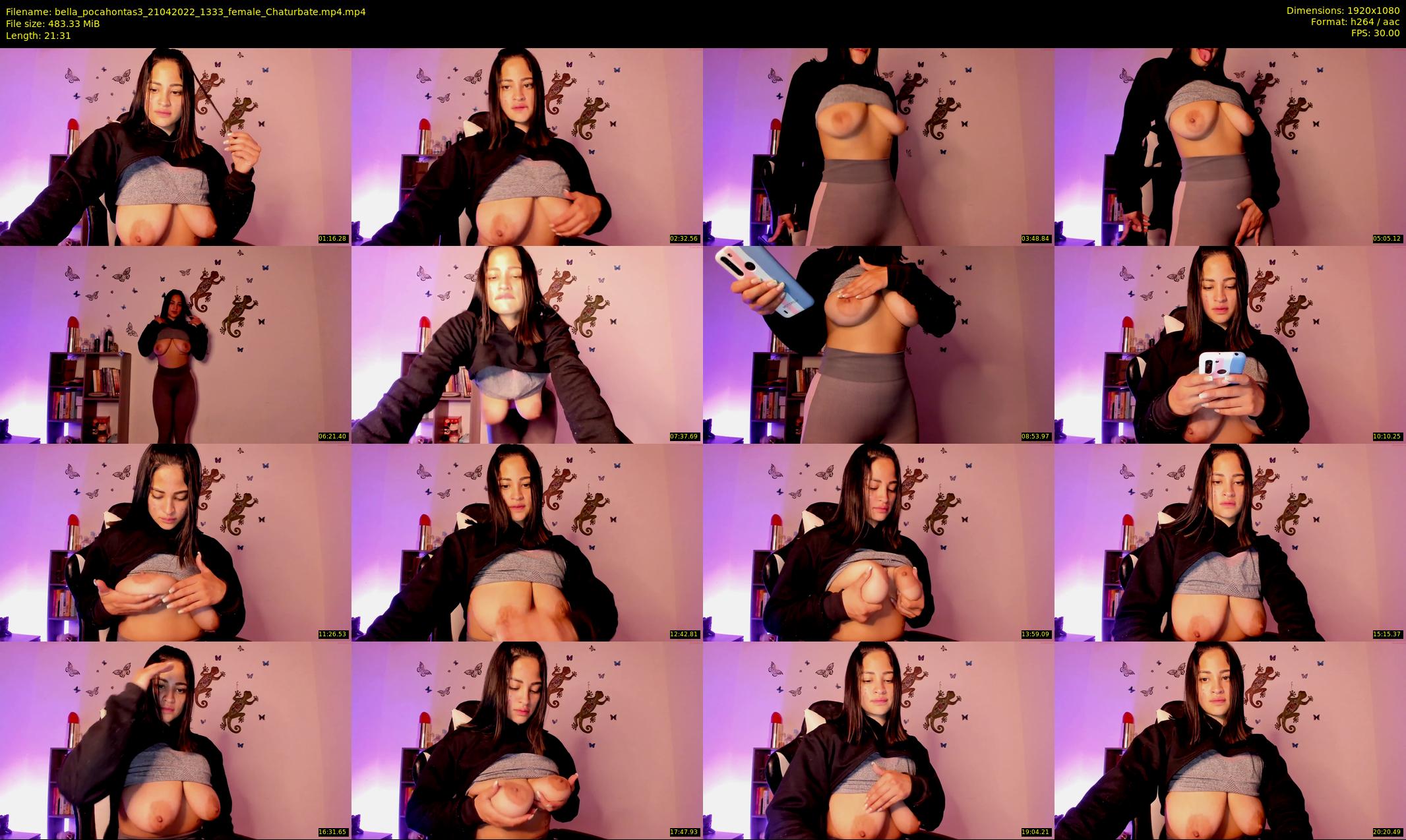 bella_pocahontas3 — 22 minute Chaturbate female cam show recording, 1080p, Apr 21, 2022