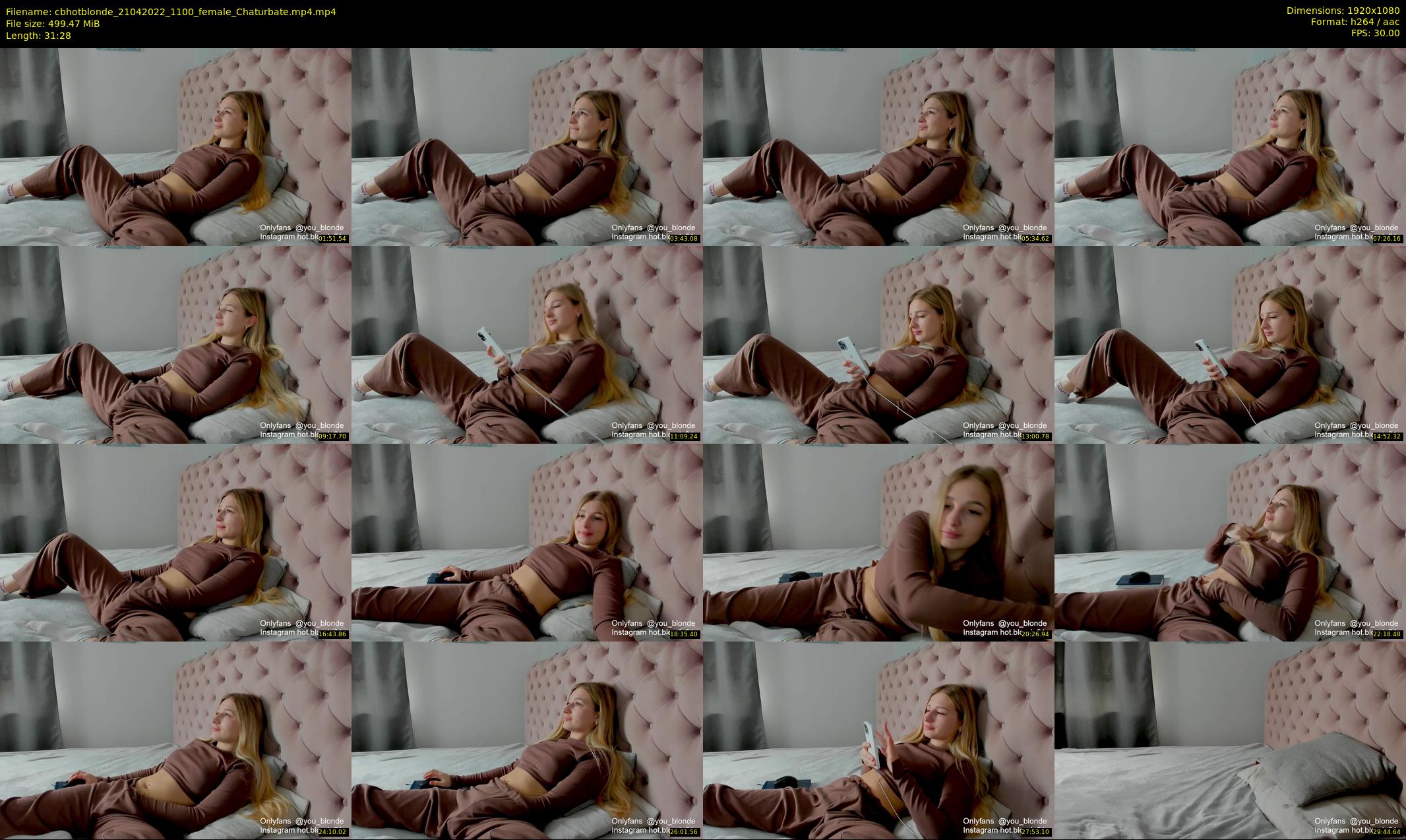 cbhotblonde — 32 minute Chaturbate female cam show recording, 1080p, Apr 21, 2022