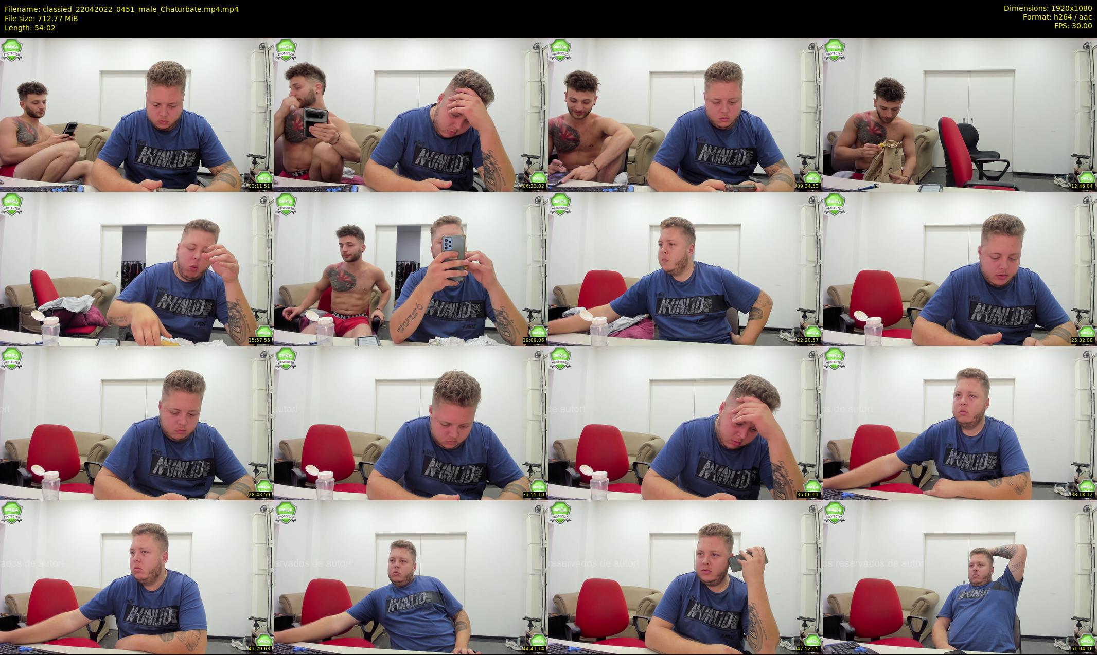 classied — 55 minute Chaturbate male cam show recording, 1080p, Apr 22, 2022
