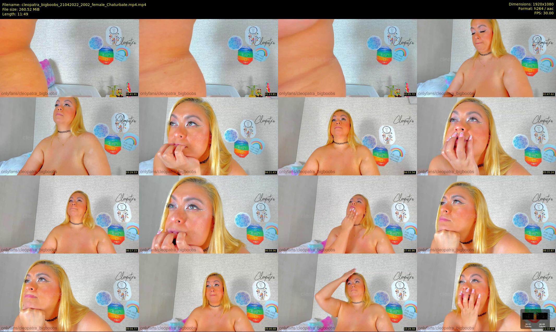cleopatra_bigboobs — 12 minute Chaturbate female cam show recording, 1080p, Apr 21, 2022